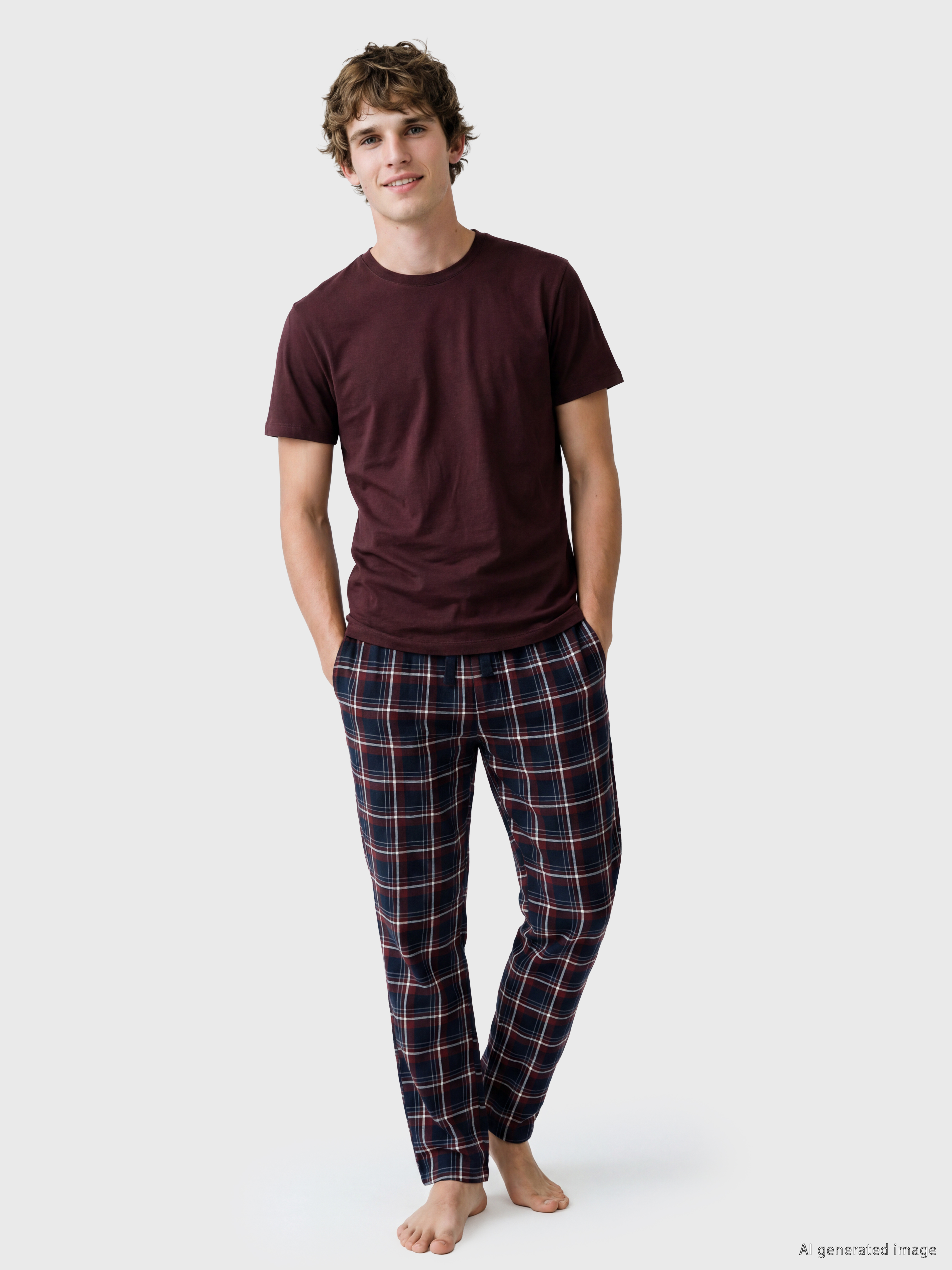 LC WAIKIKI Regular Fit Ekose Erkek Pijama Altı görsel 2