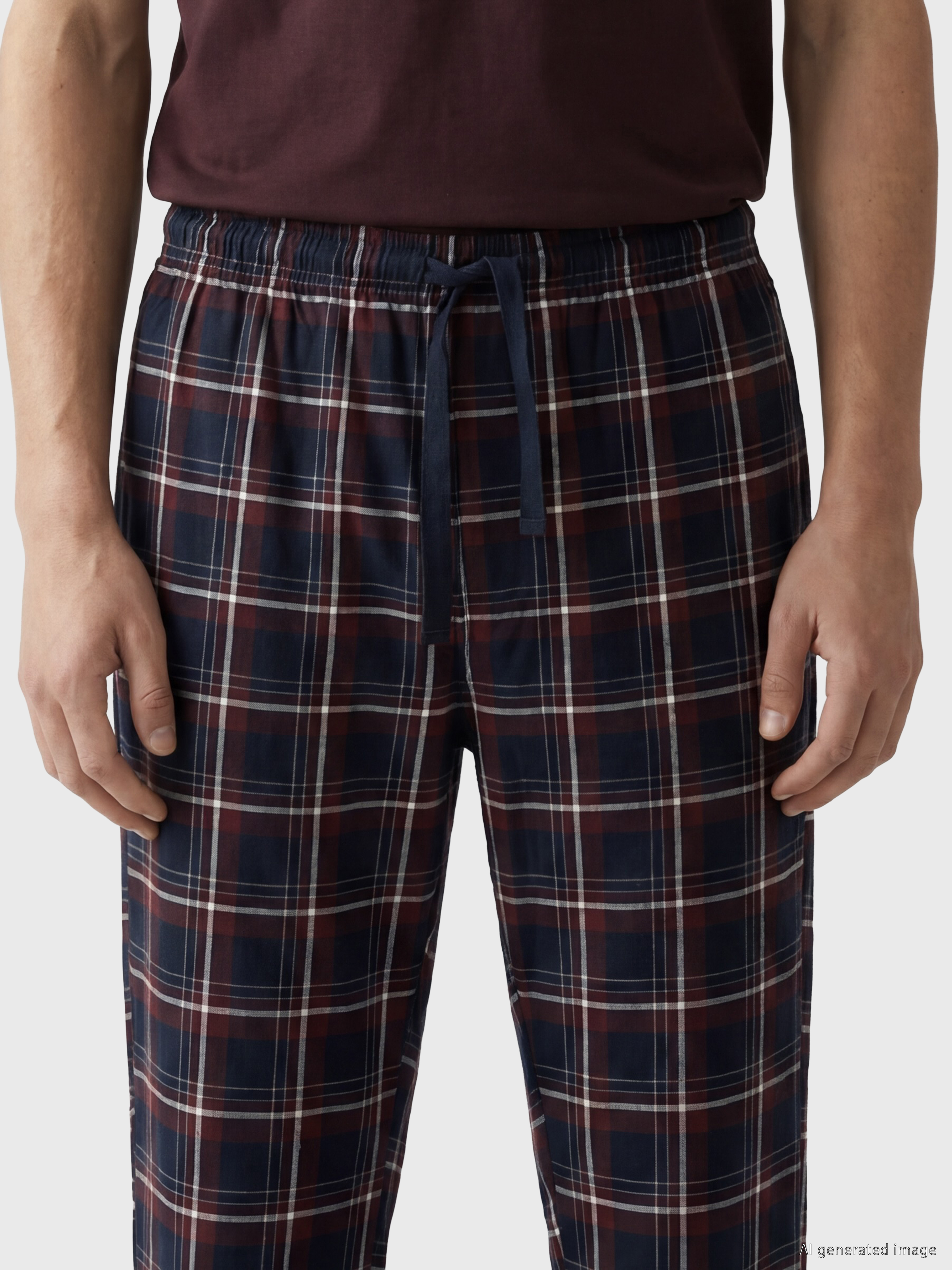 LC WAIKIKI Regular Fit Ekose Erkek Pijama Altı görsel 3