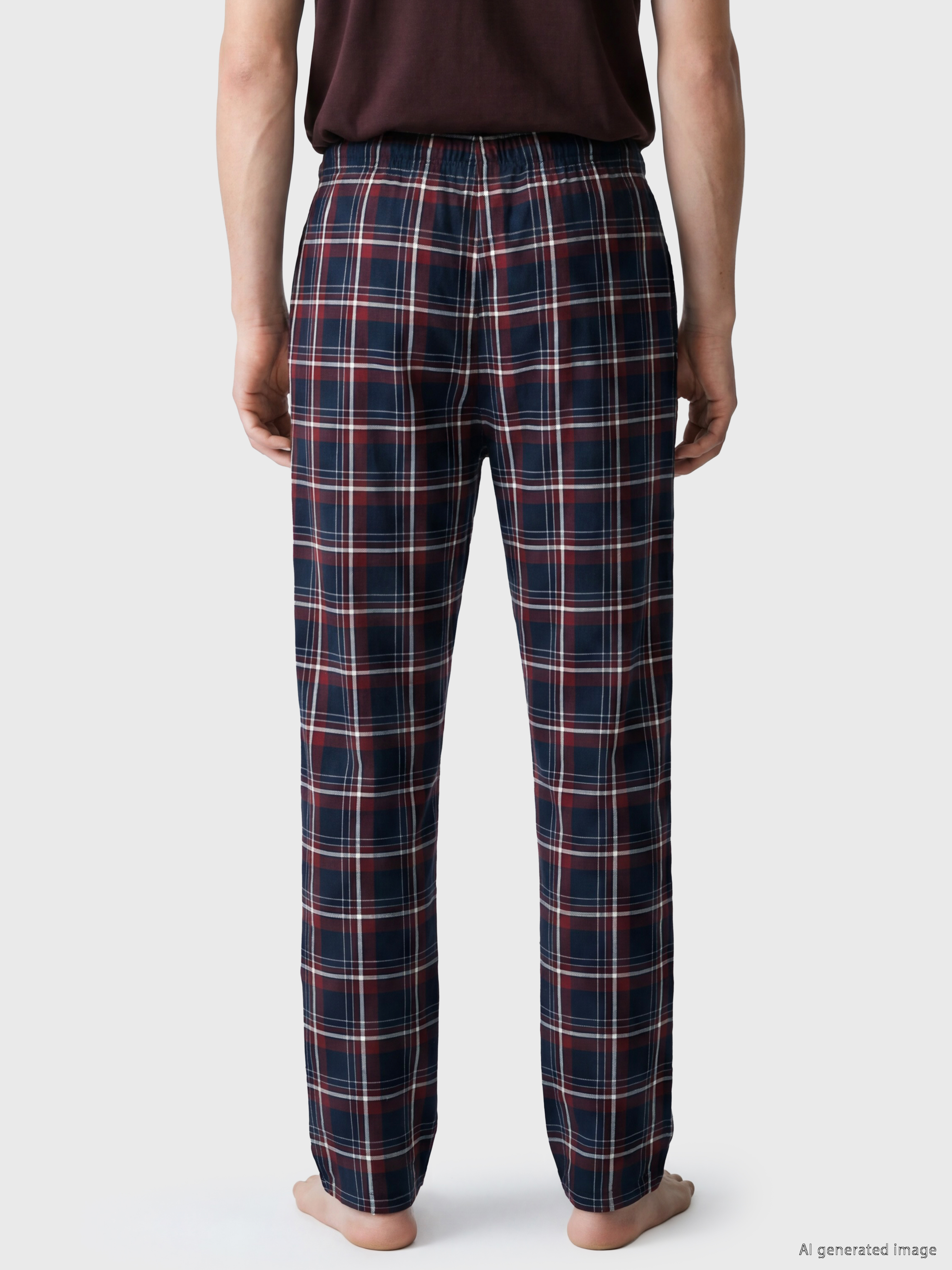 LC WAIKIKI Regular Fit Ekose Erkek Pijama Altı görsel 4