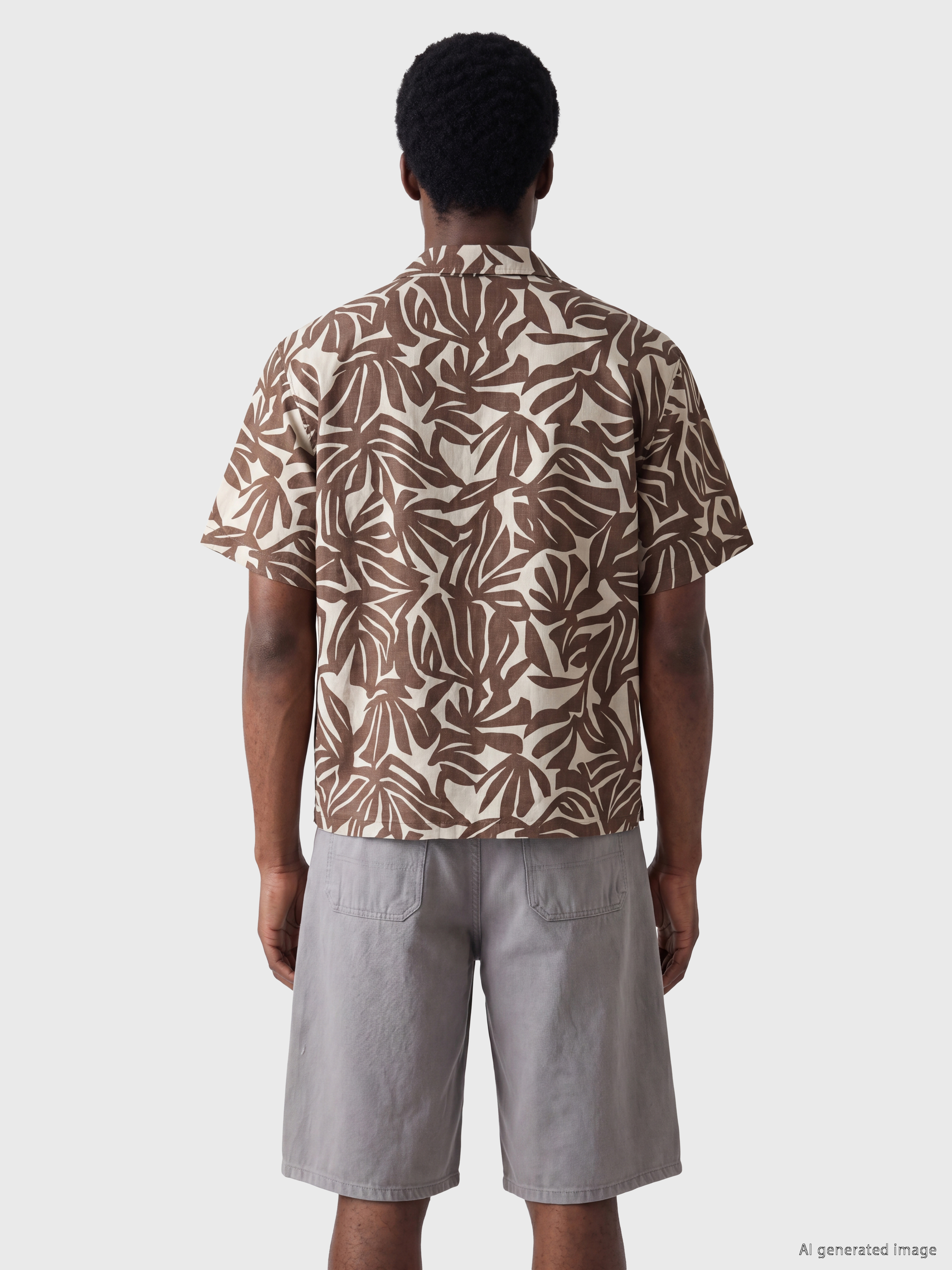 XSIDE Regular Fit Desenli Poplin Erkek Gömlek görsel 4