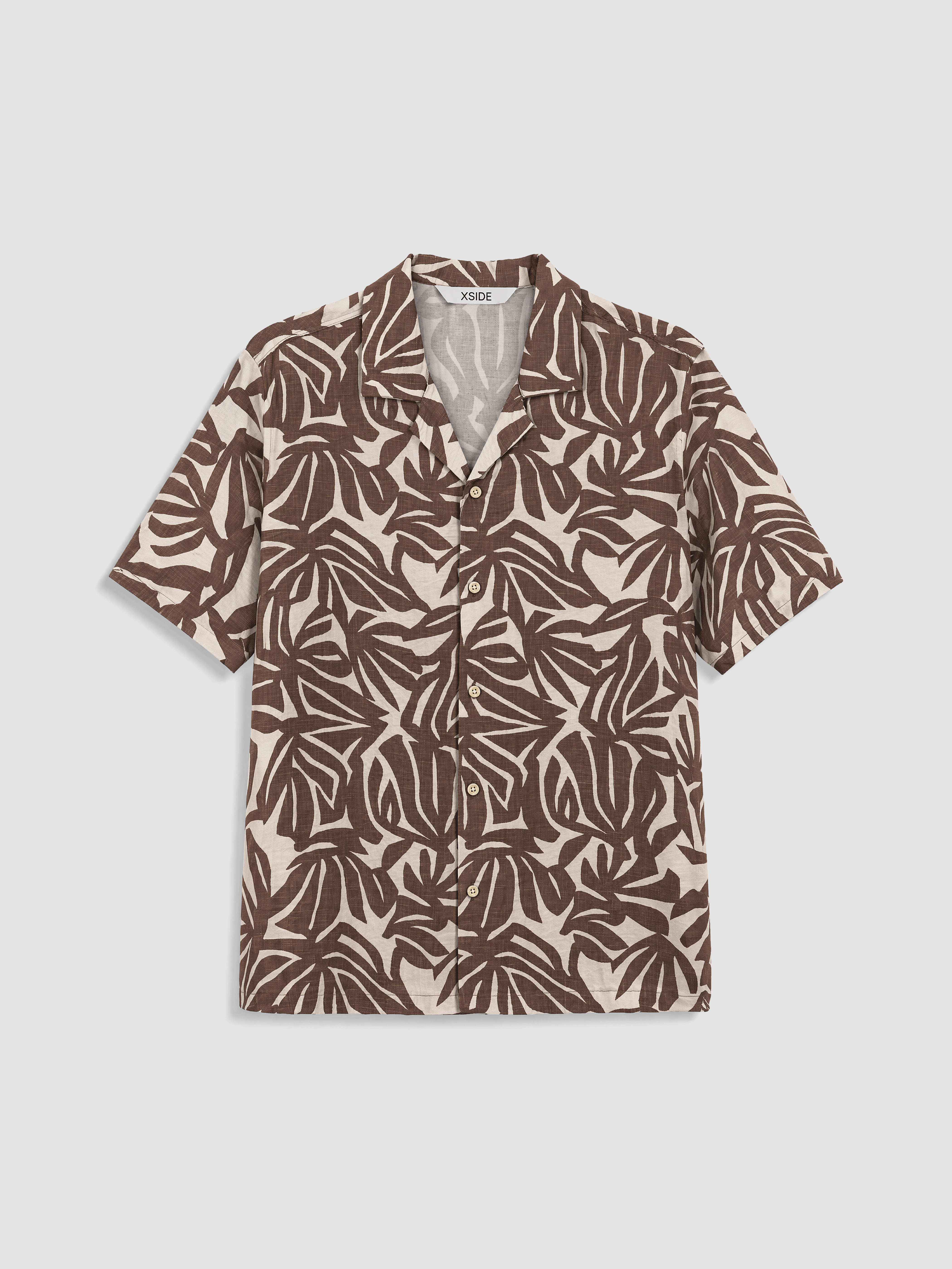 XSIDE Regular Fit Desenli Poplin Erkek Gömlek görsel 5