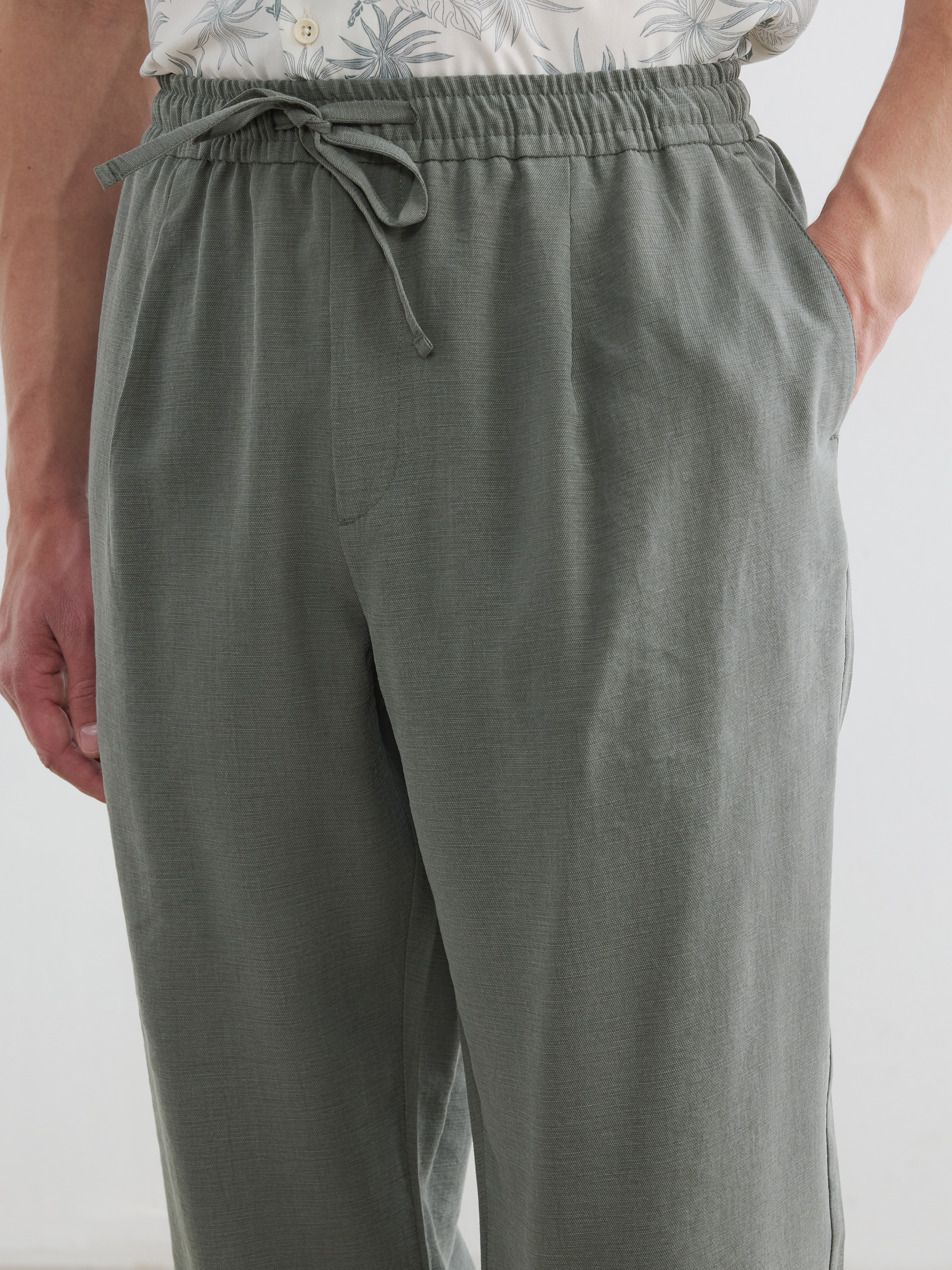 LCW Vision Regular Fit Keten Görünümlü Erkek Pantolon görsel 3