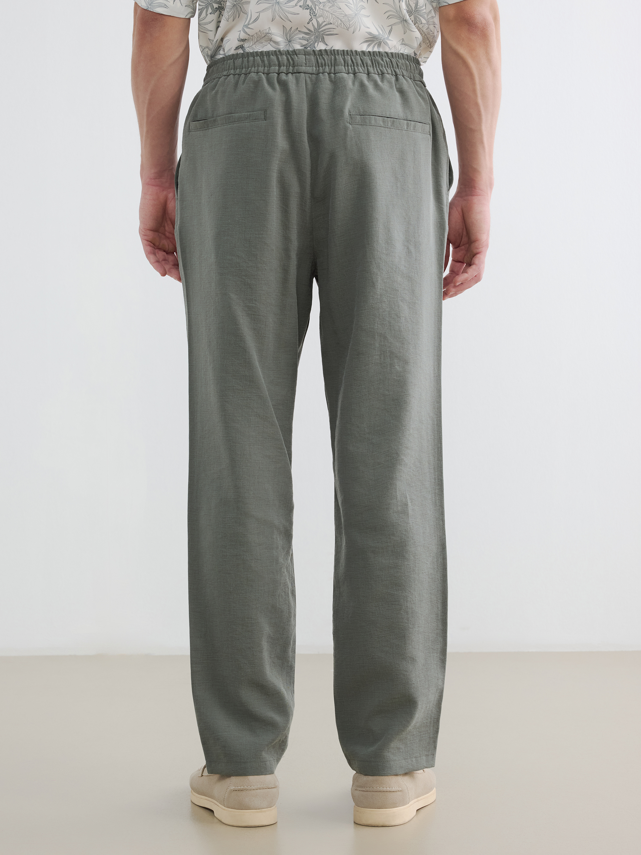 LCW Vision Regular Fit Keten Görünümlü Erkek Pantolon görsel 4