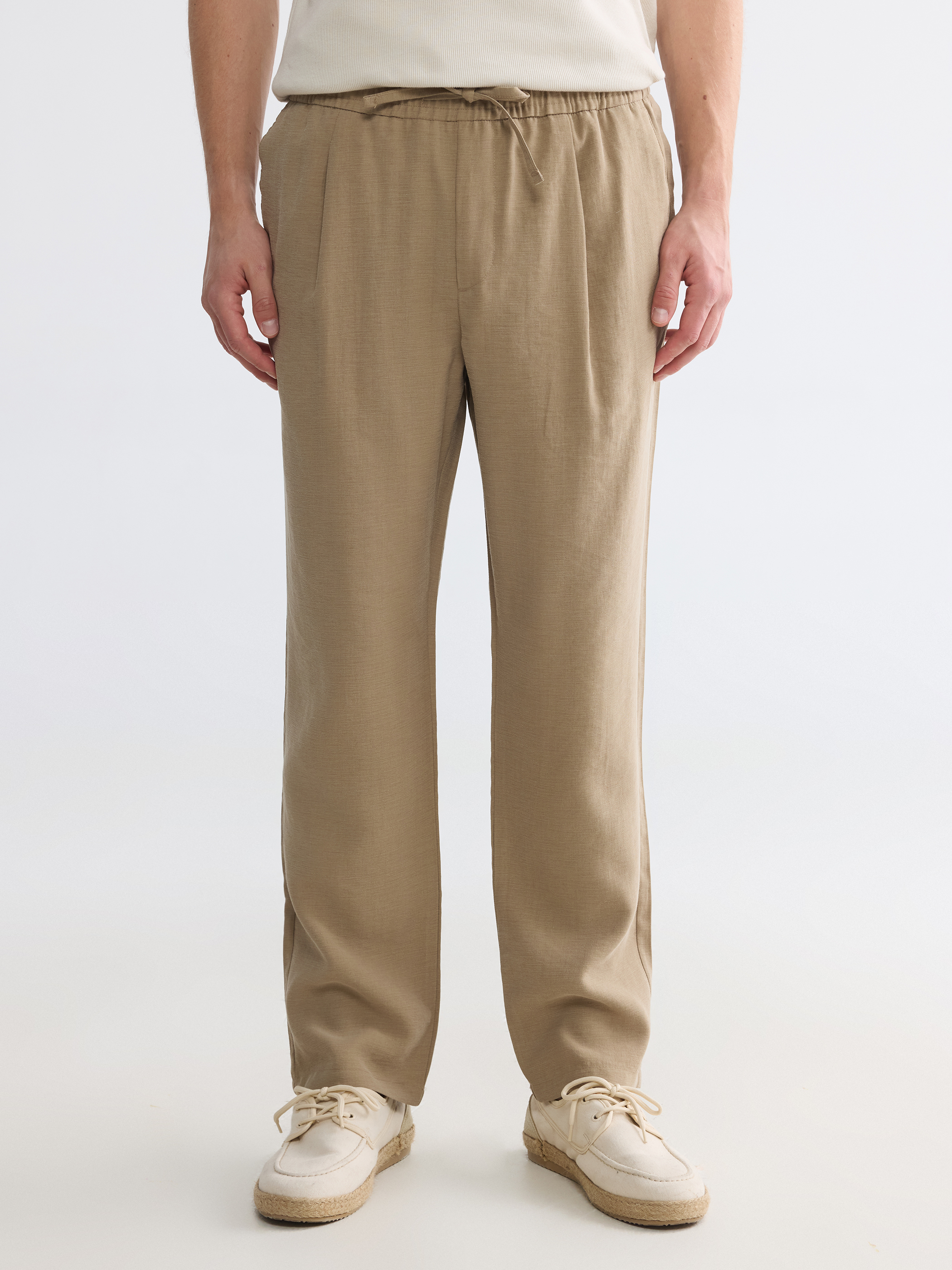 LCW Vision Regular Fit Keten Görünümlü Erkek Pantolon görsel 2