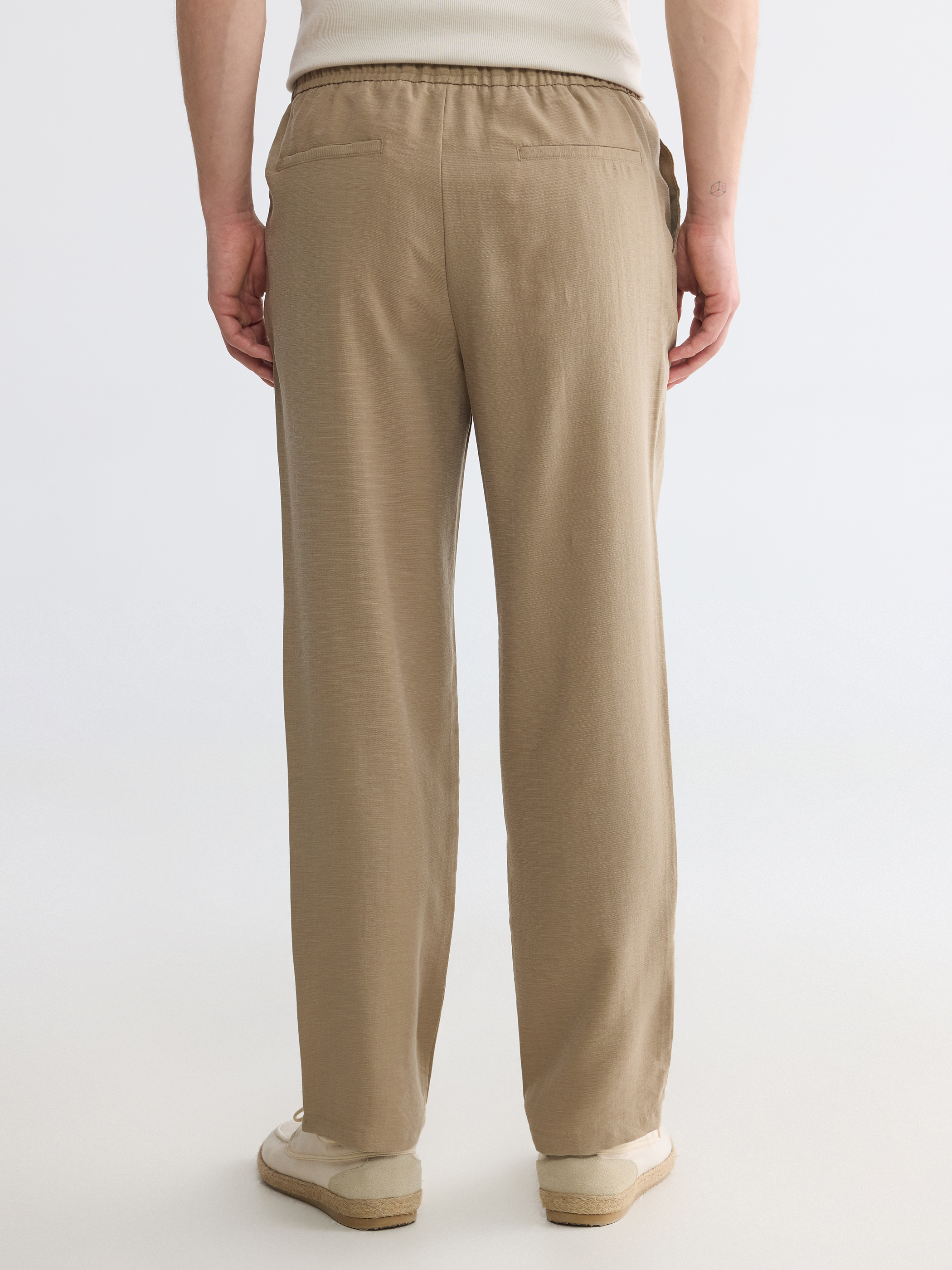 LCW Vision Regular Fit Keten Görünümlü Erkek Pantolon görsel 4