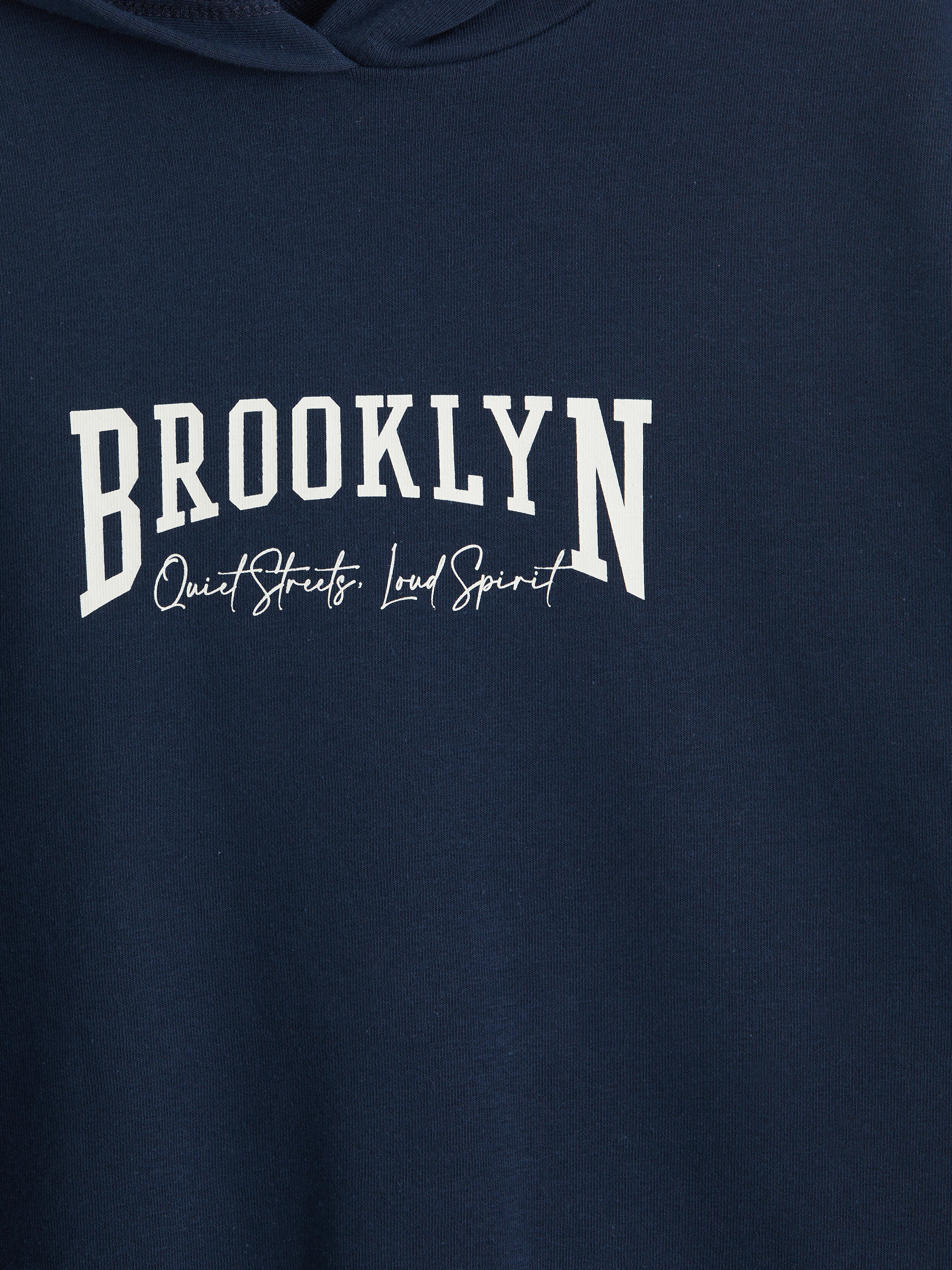 LCW Modest Kapüşonlu Brooklyn Baskılı Kadın Sweatshirt Tunik görsel 7