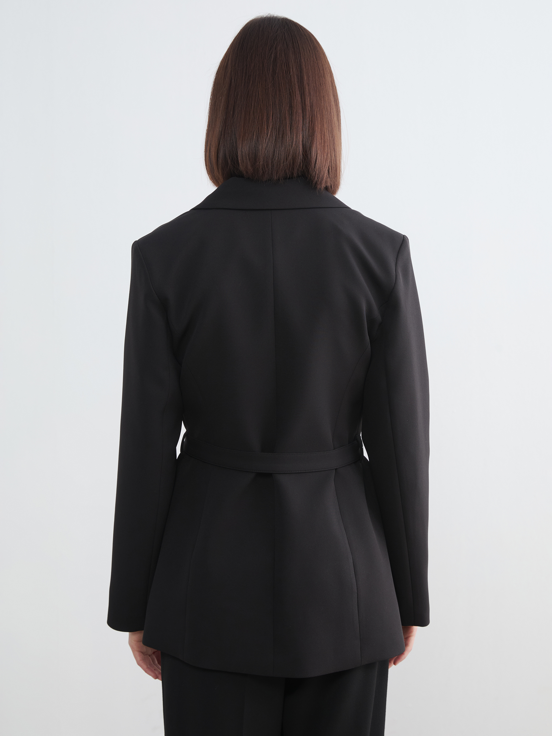 LCW Modest Beli Kemerli Kadın Blazer Ceket görsel 5