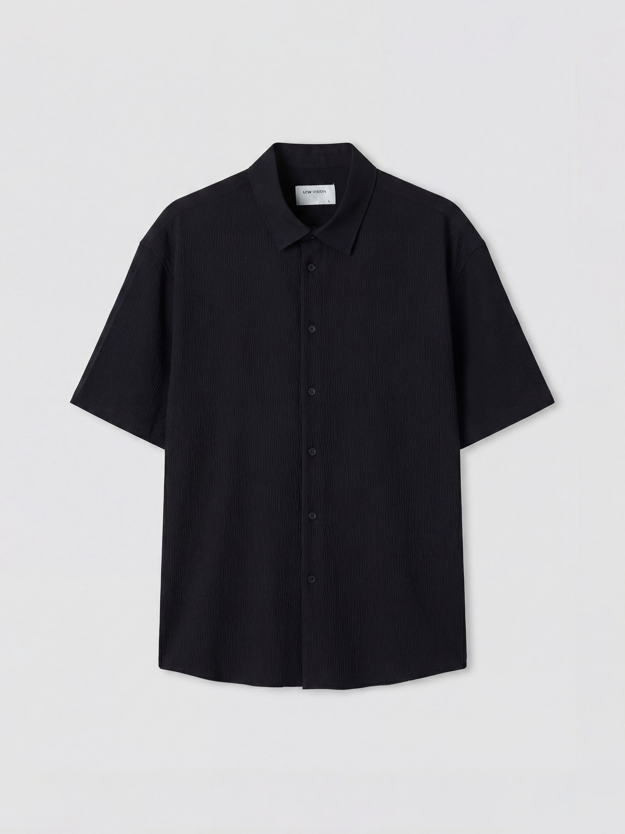 LCW Vision Regular Fit Erkek Dokulu Gömlek görsel 5