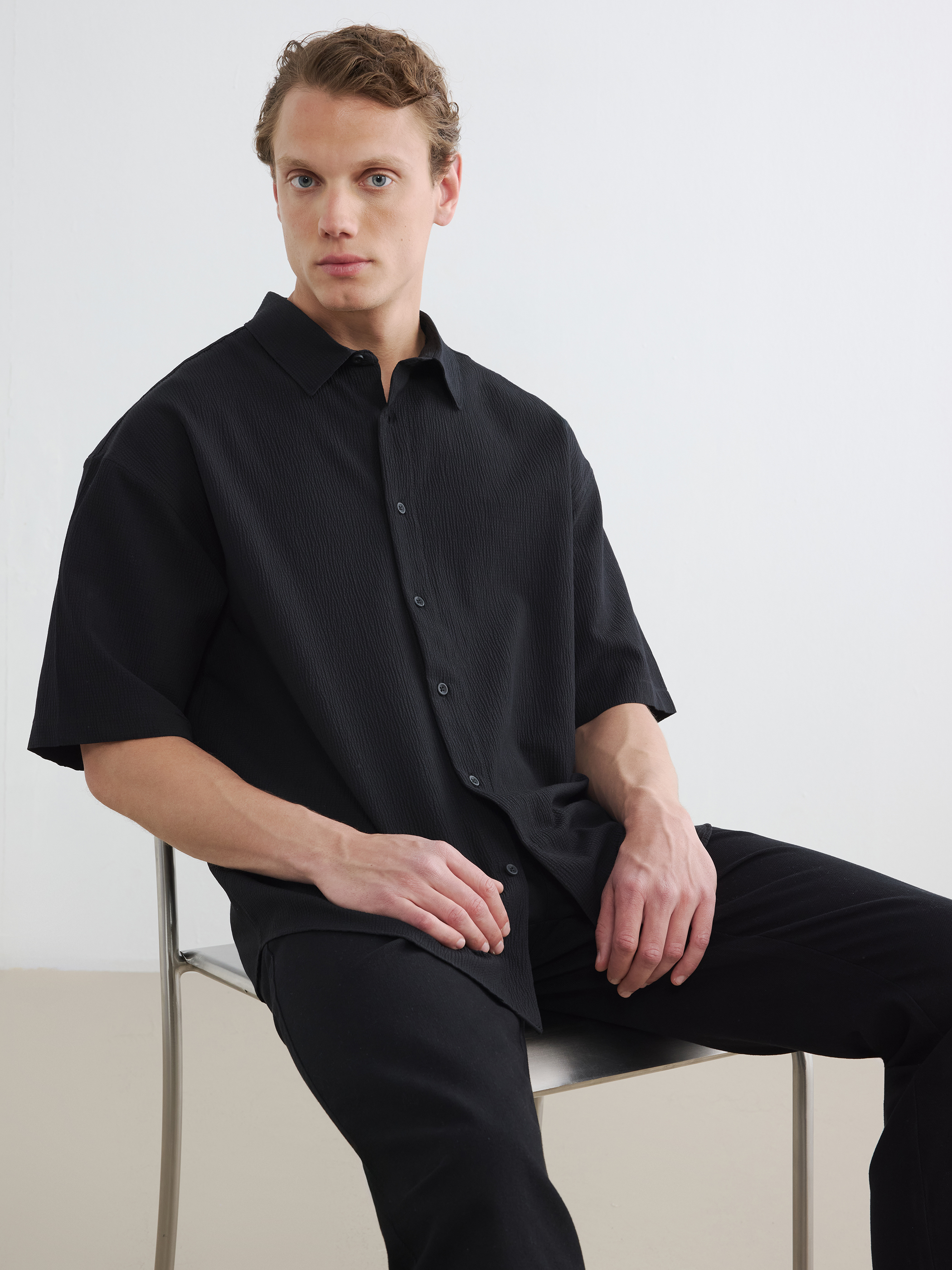 LCW Vision Regular Fit Erkek Dokulu Gömlek