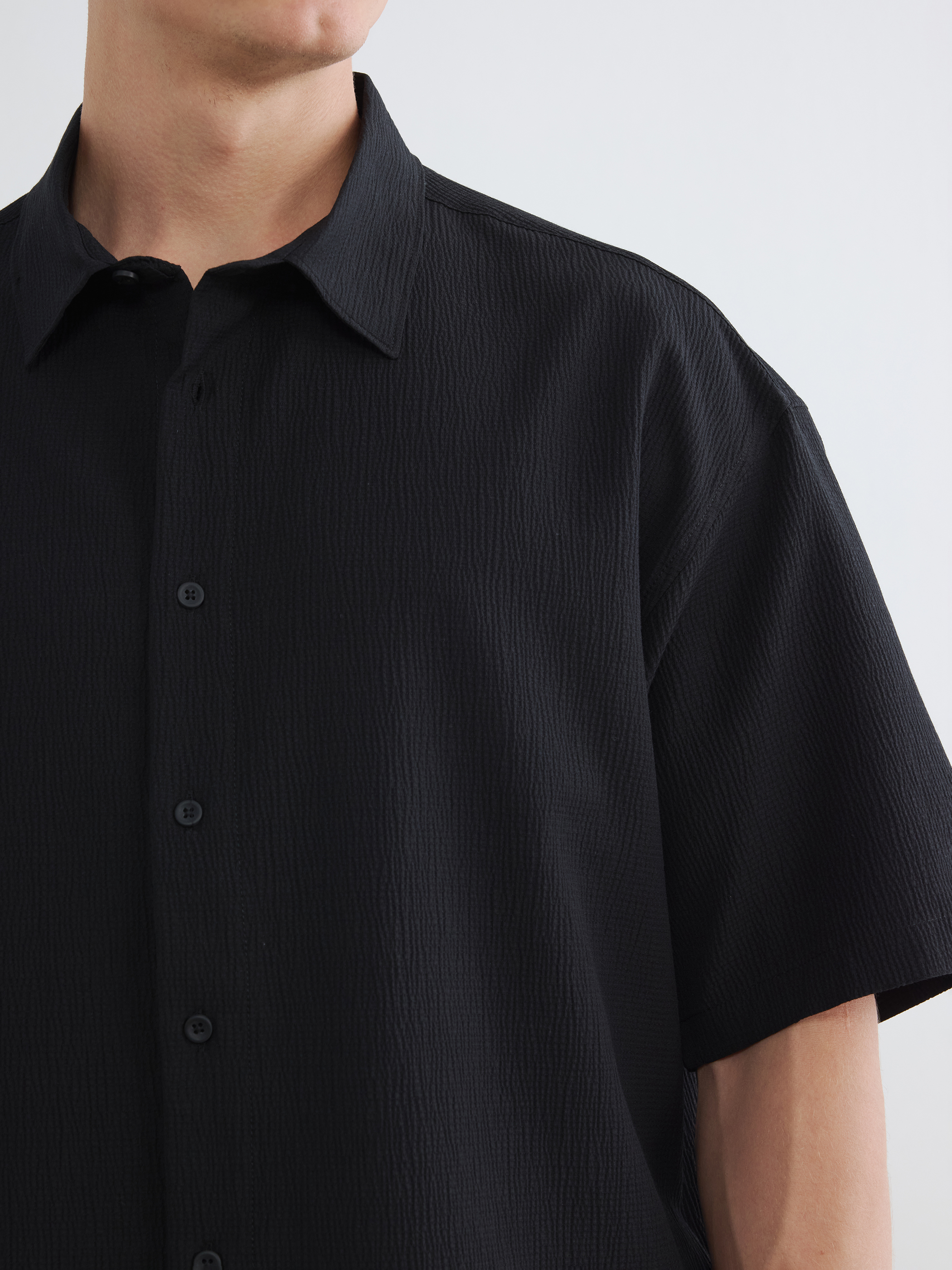 LCW Vision Regular Fit Erkek Dokulu Gömlek görsel 3