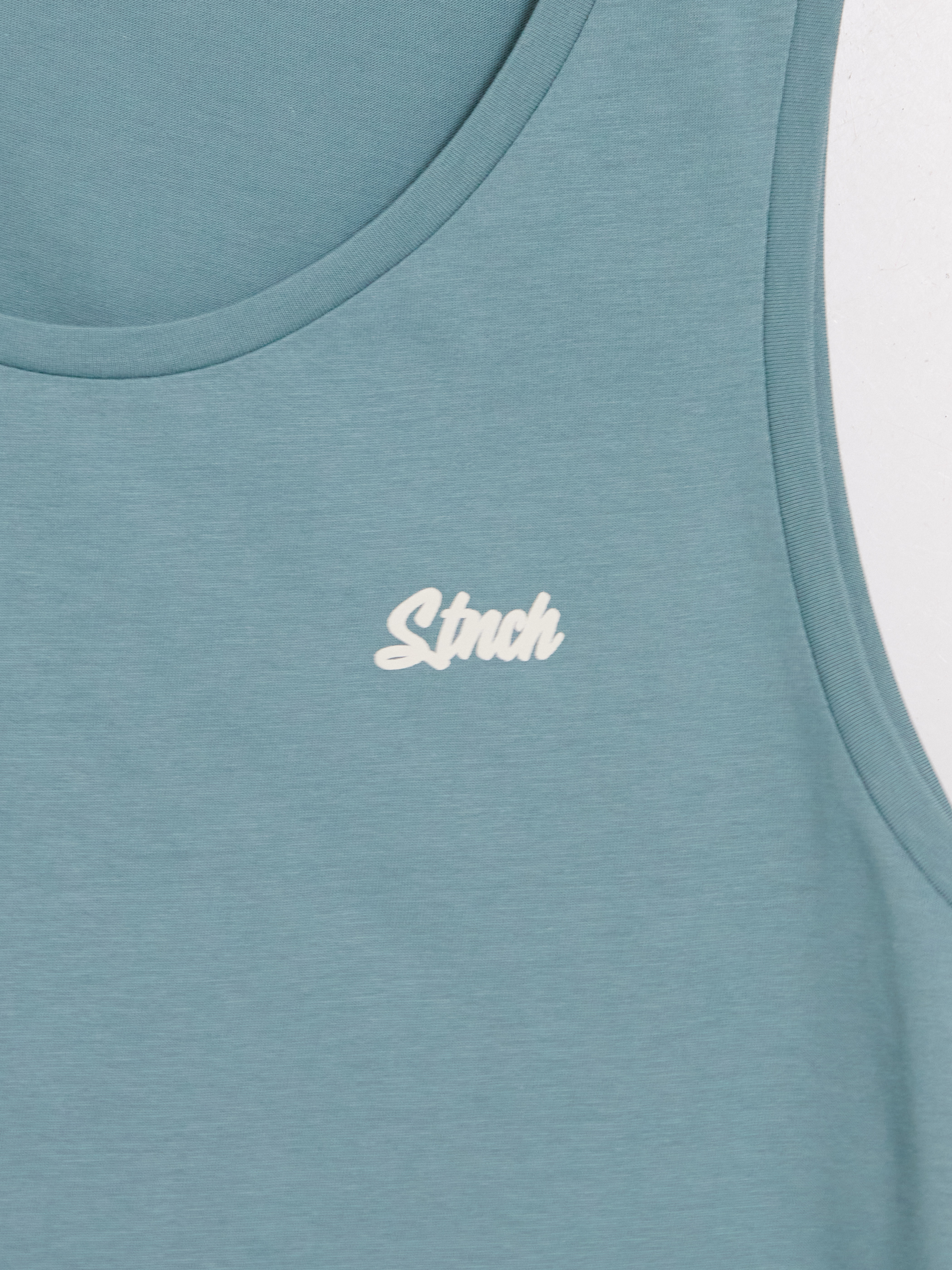 XSIDE Bisiklet Yaka Stitch Nakışlı Erkek Kolsuz Tişört görsel 7
