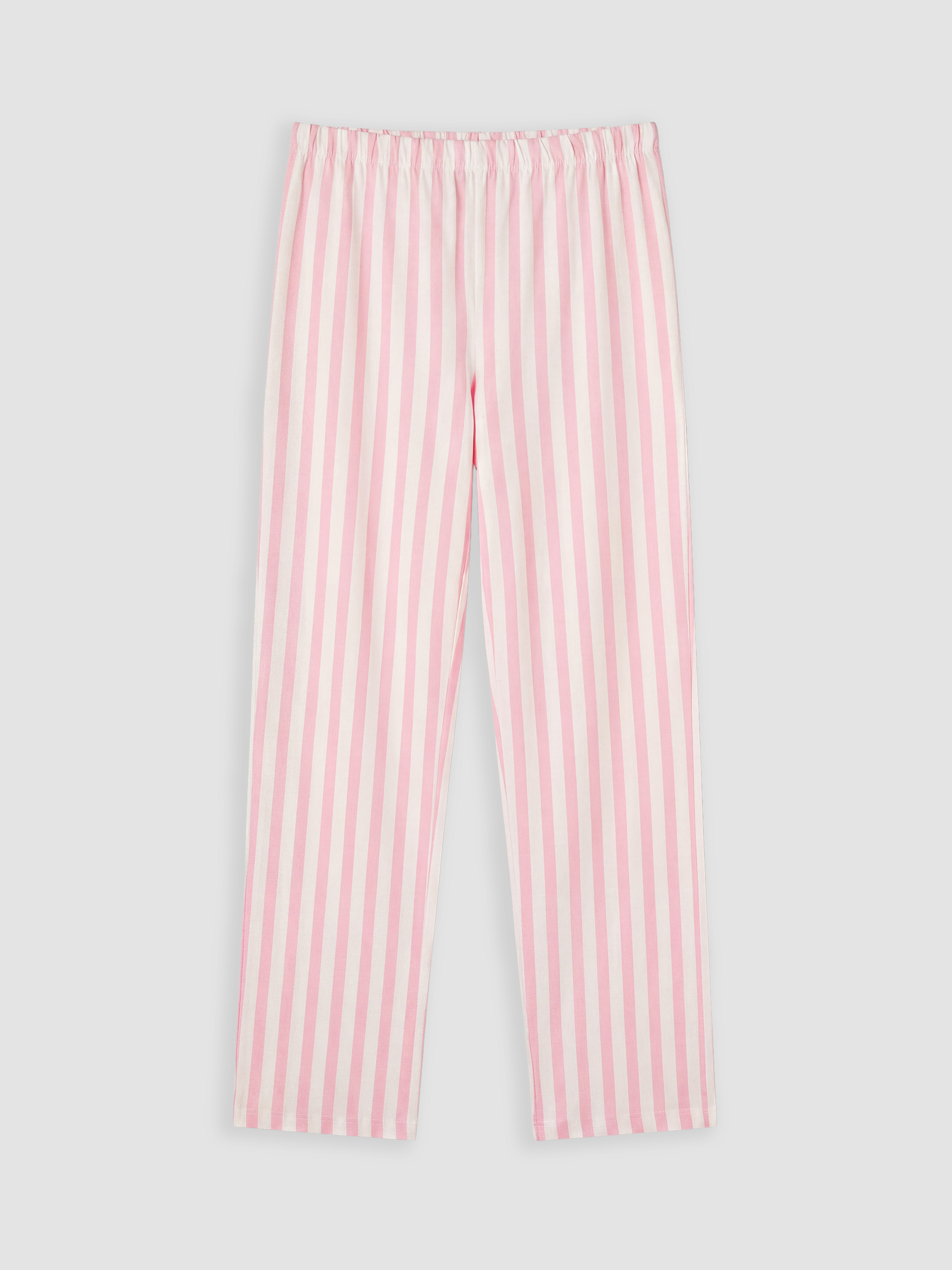 LCW Young Bisiklet Yaka Baskılı Kadın Pijama Takımı görsel 8