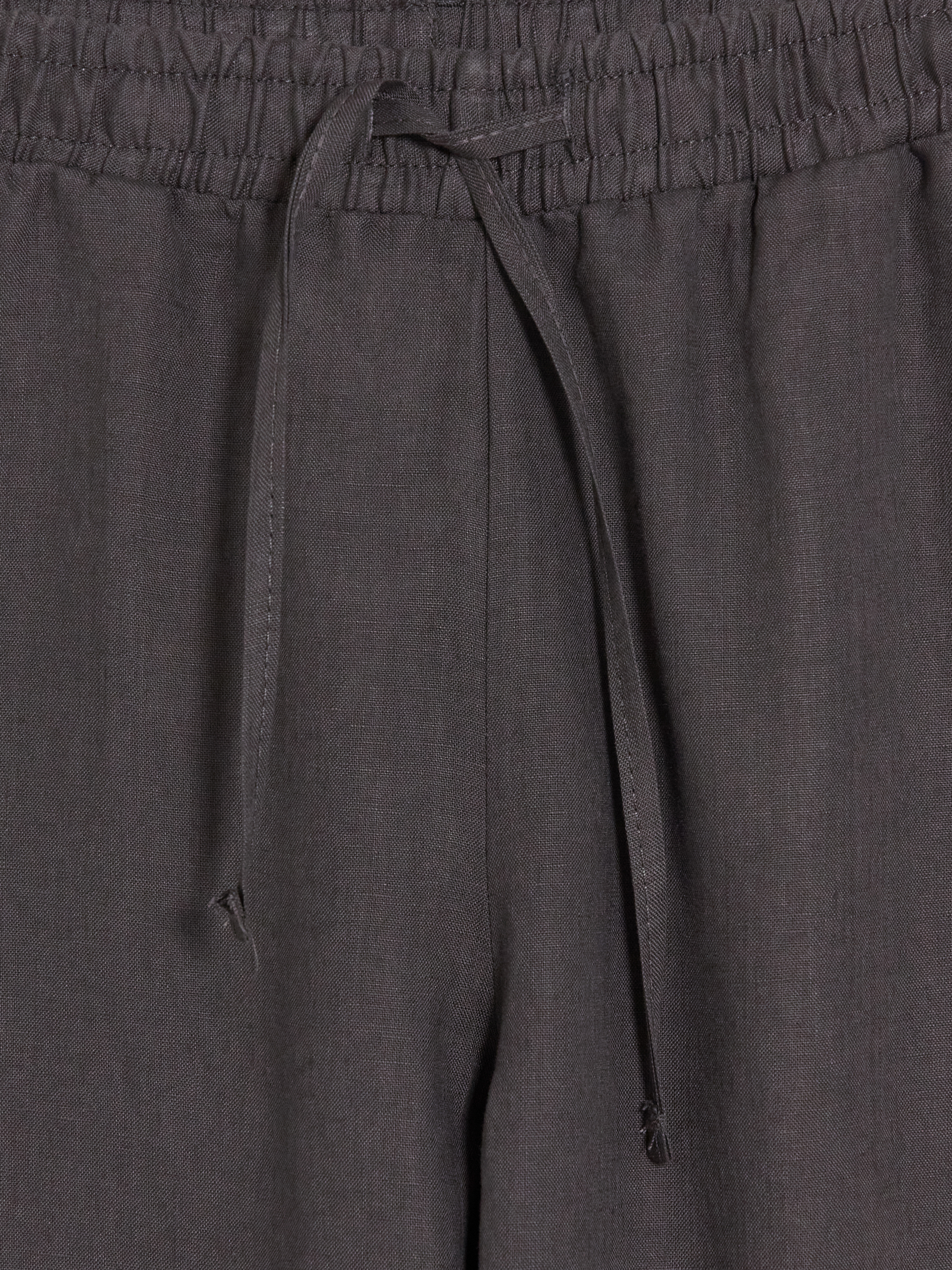 LCWAIKIKI Classic Beli Lastikli Kadın %100 Keten Pantolon görsel 6