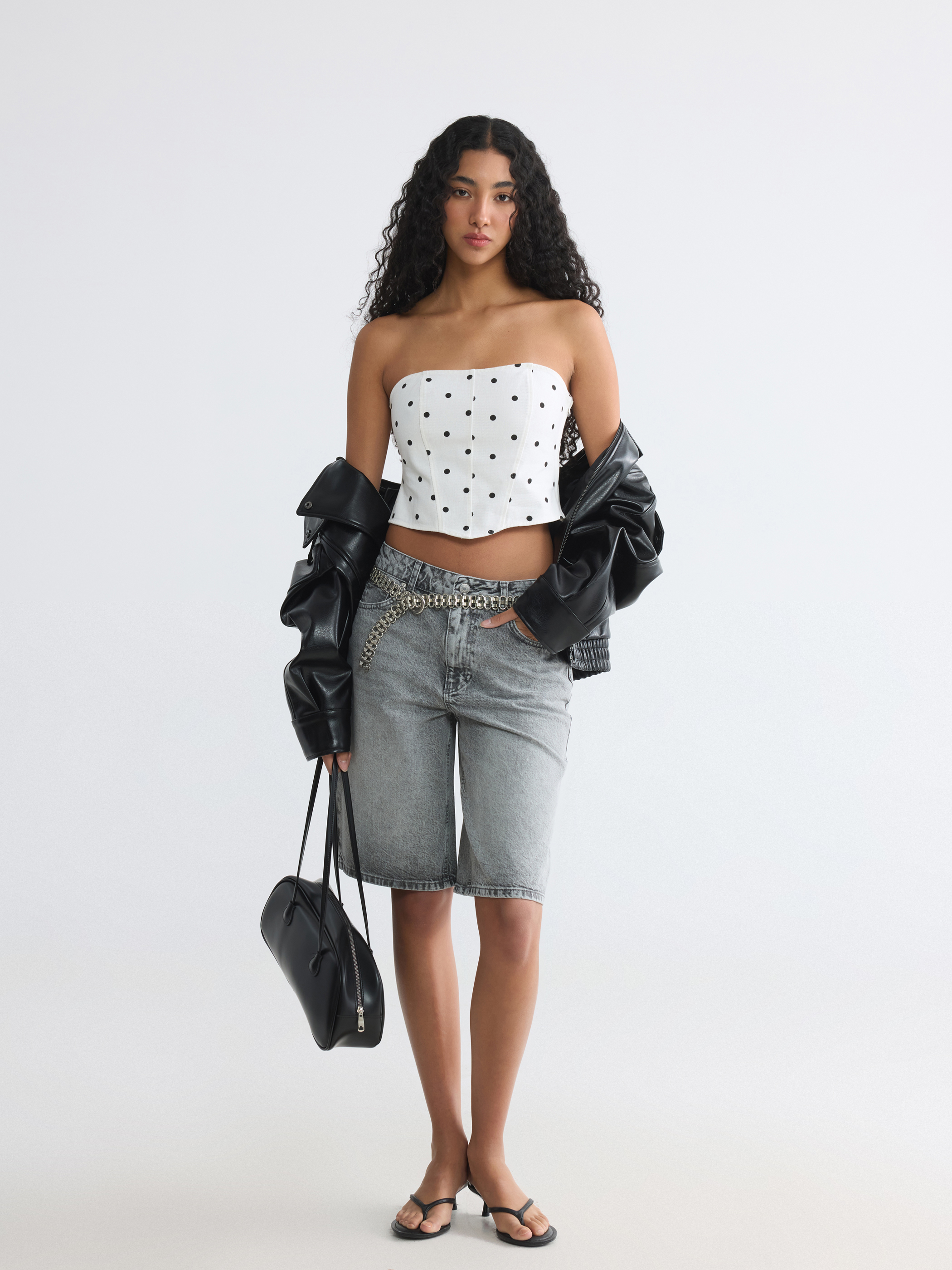 XSIDE Bermuda Fit Kadın Jean Şortolon