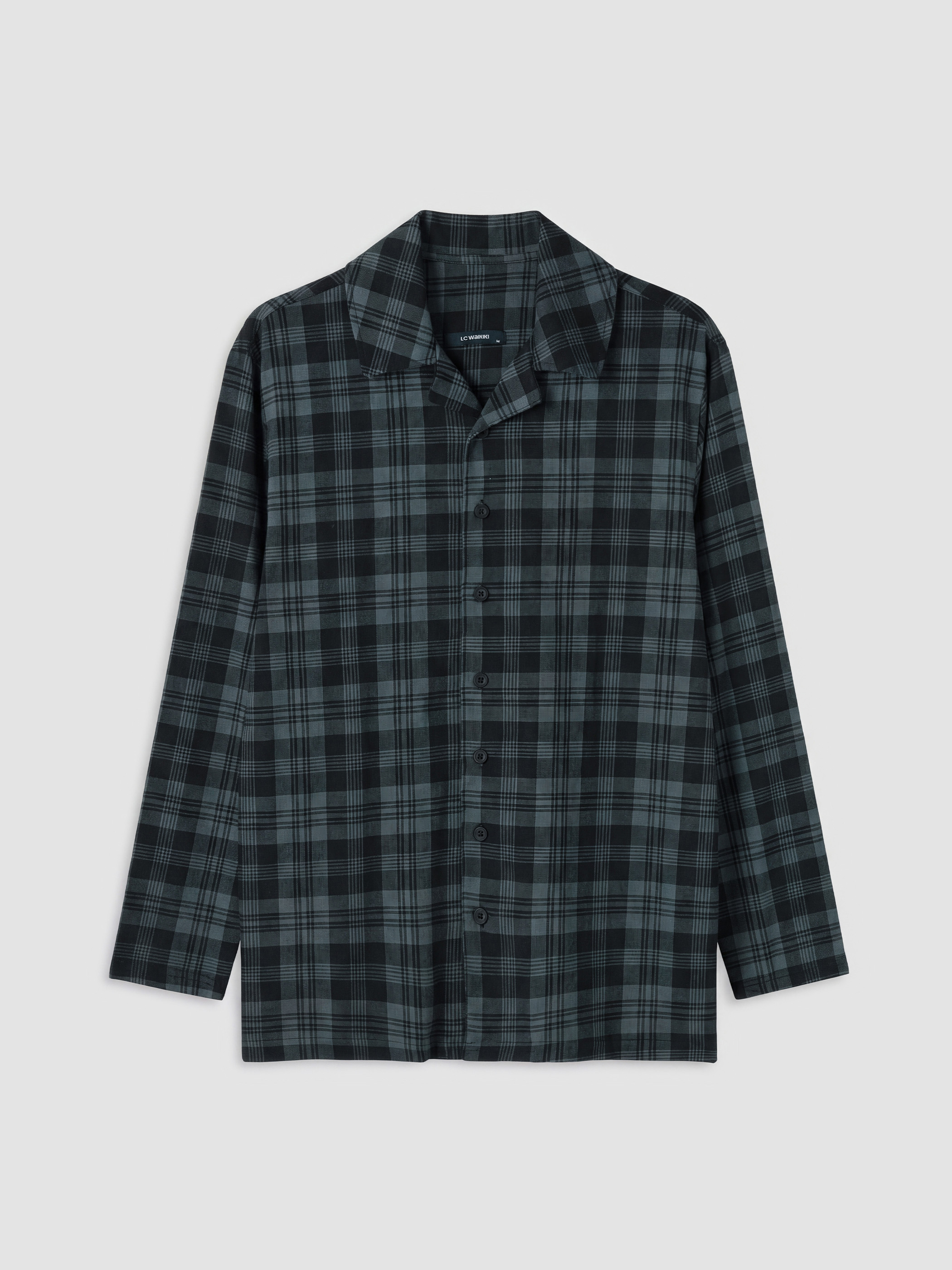 LC WAIKIKI Standart Kalıp Ekose Erkek Pijama Takımı görsel 6