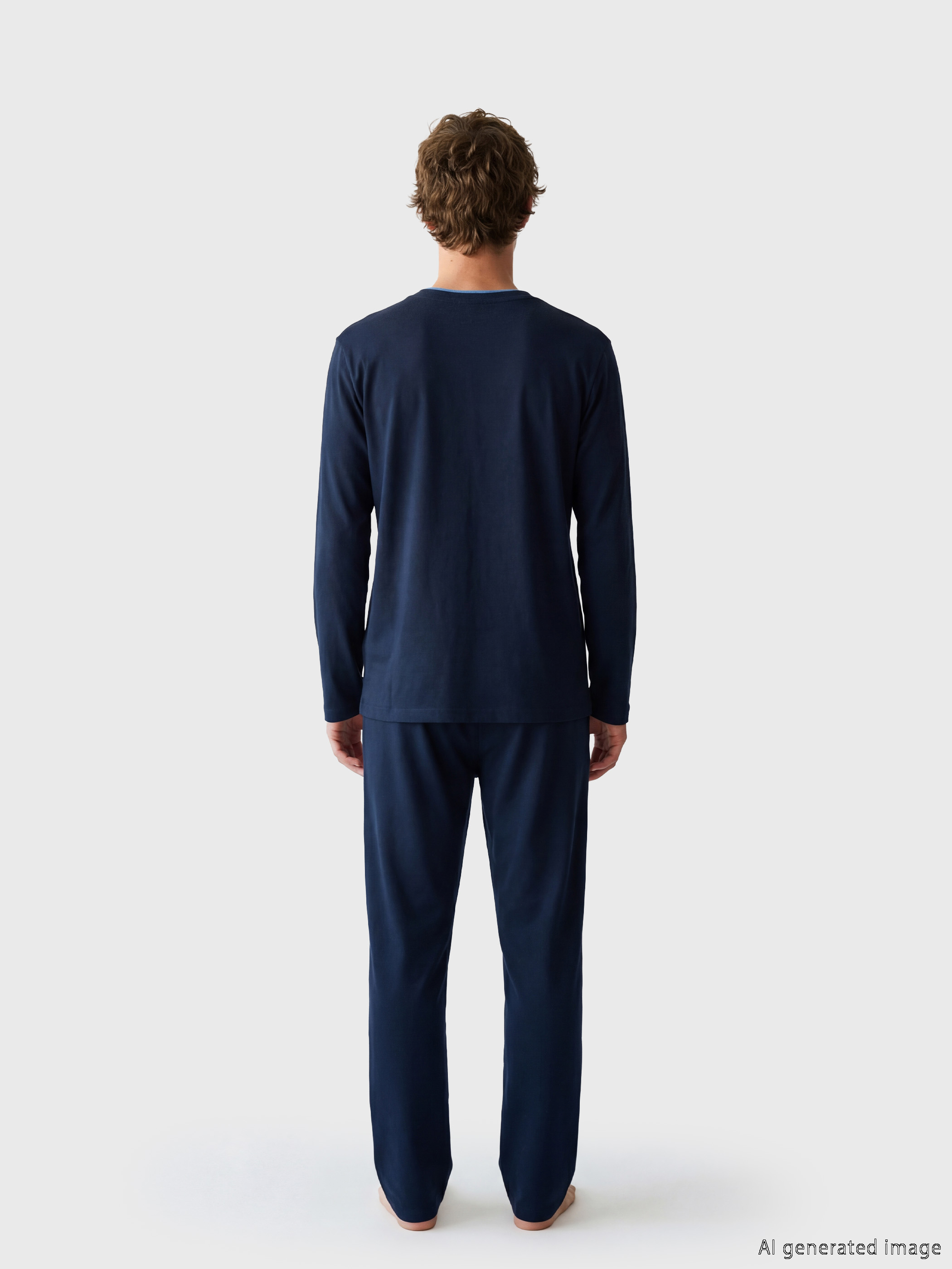 LC WAIKIKI Standart Kalıp Erkek Pijama Takımı görsel 4
