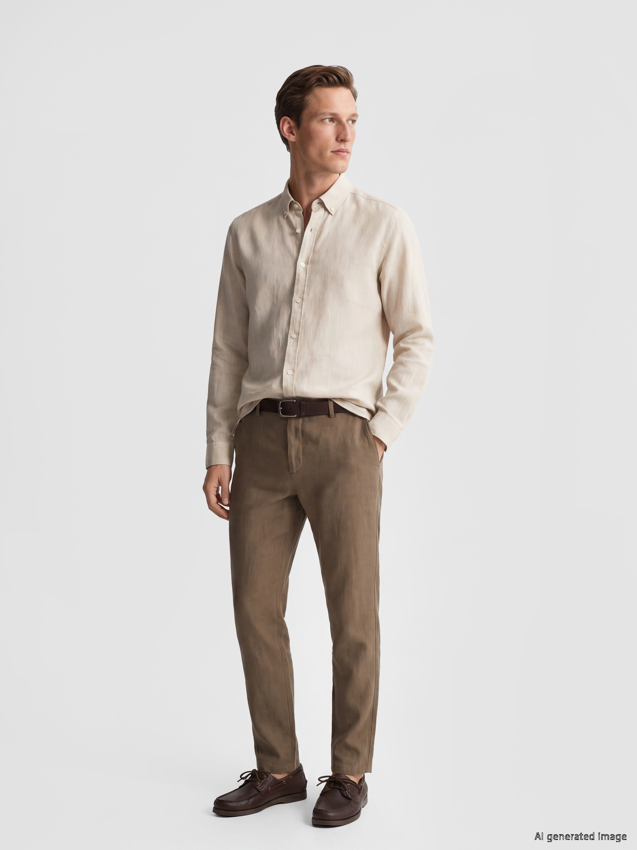 SOUTHBLUE Regular Fit %100 Keten Erkek Pantolon