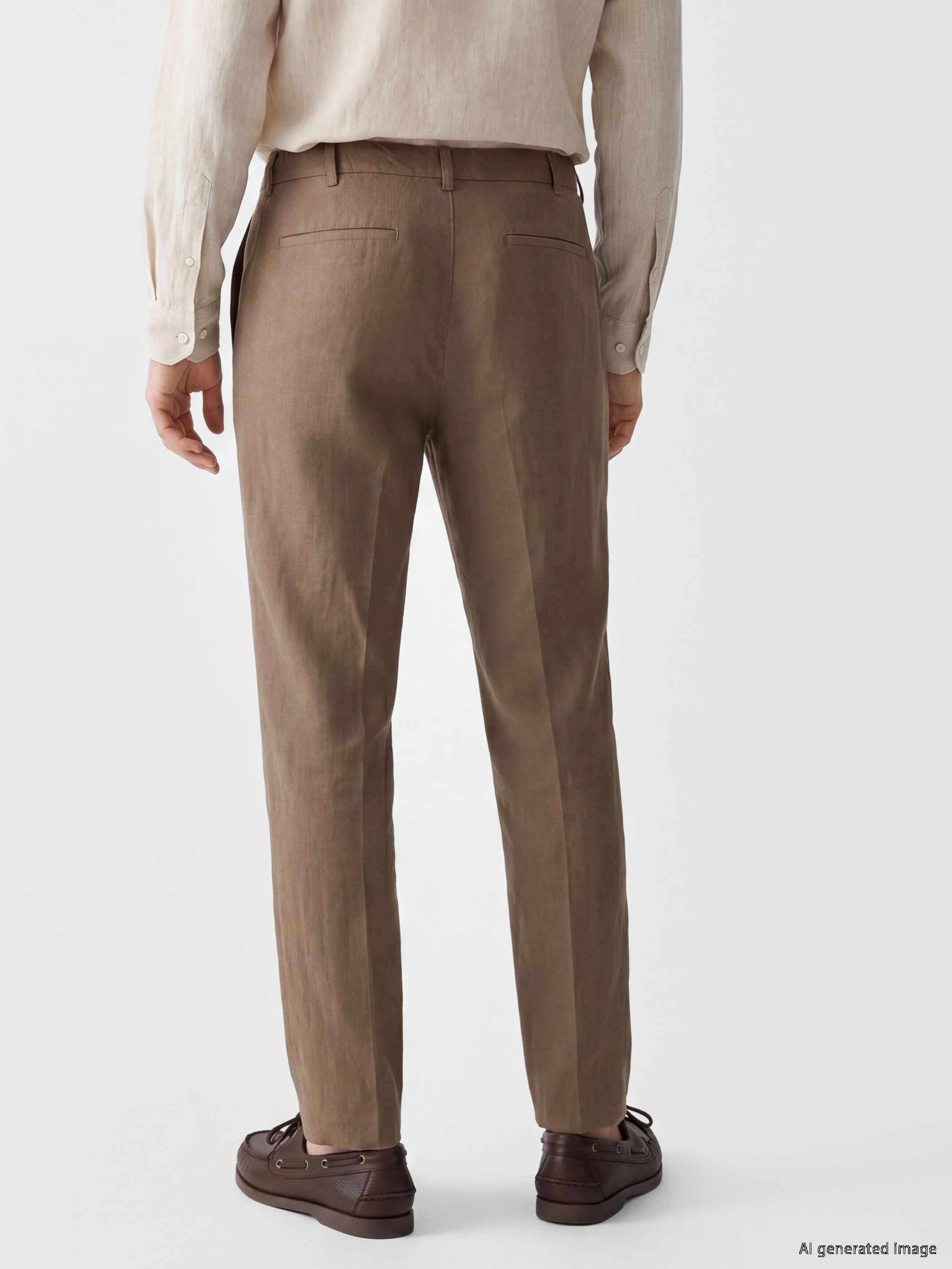 SOUTHBLUE Regular Fit %100 Keten Erkek Pantolon görsel 4