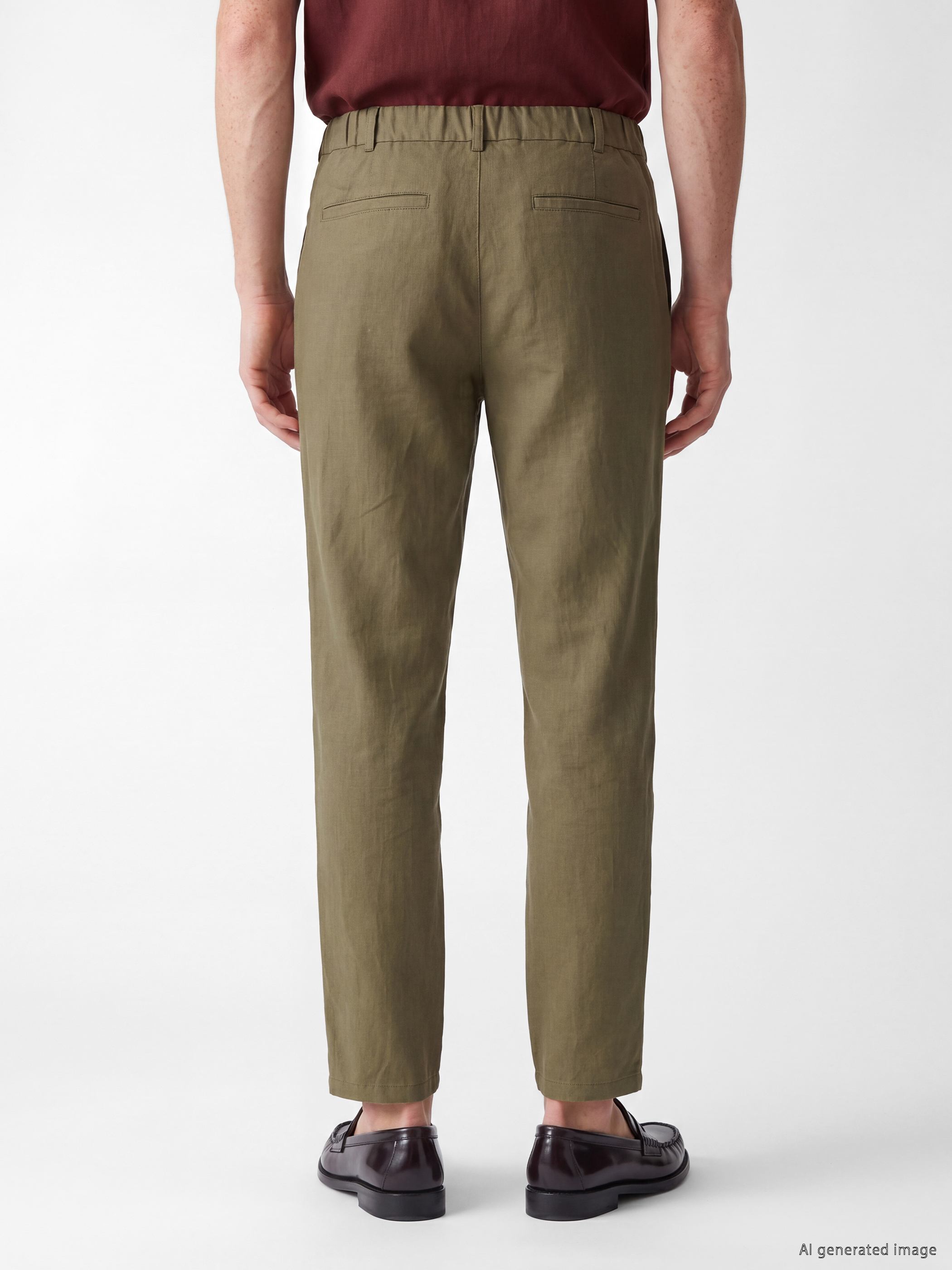 SOUTHBLUE Regular Fit %100 Keten Erkek Pantolon görsel 4