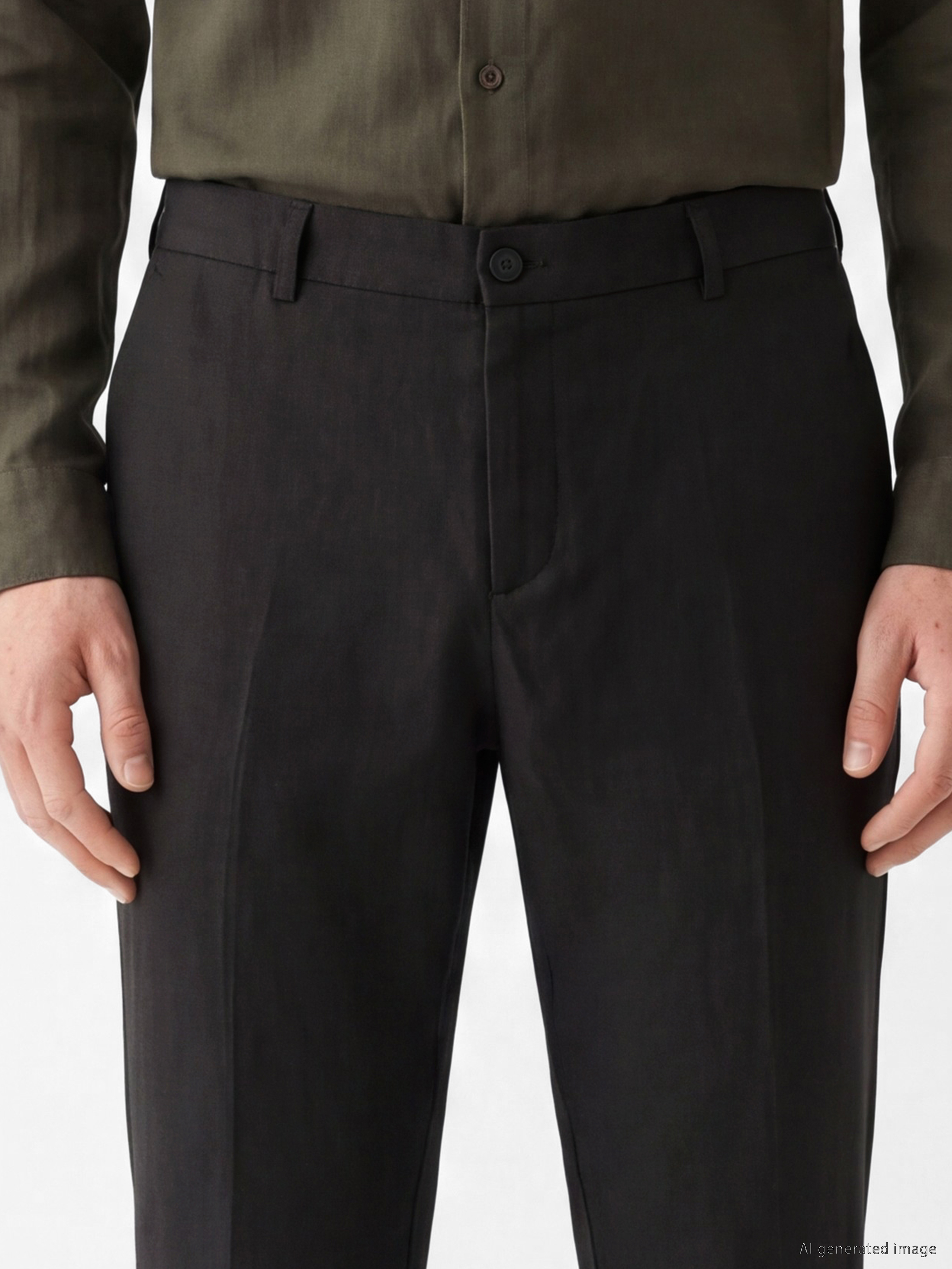 SOUTHBLUE Regular Fit %100 Keten Erkek Pantolon görsel 3