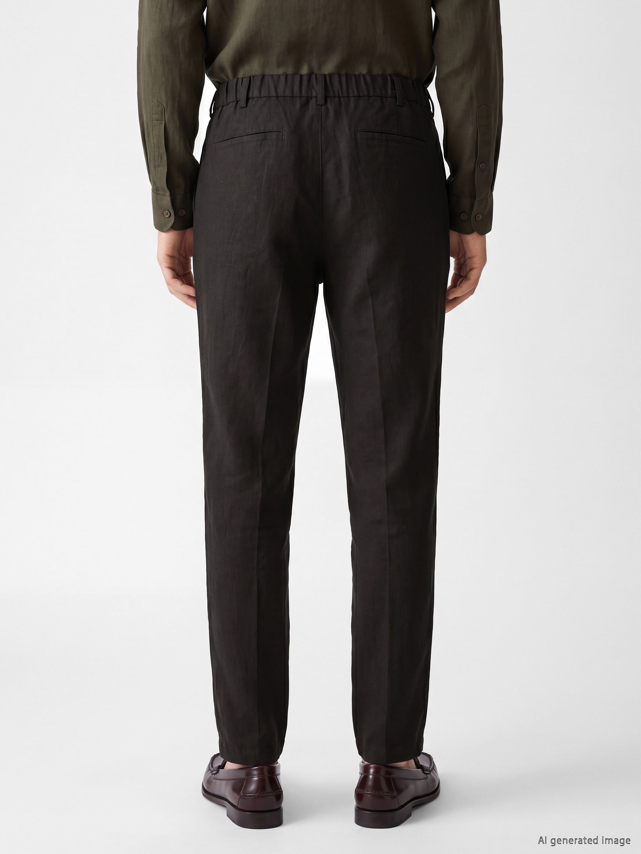 SOUTHBLUE Regular Fit %100 Keten Erkek Pantolon görsel 4