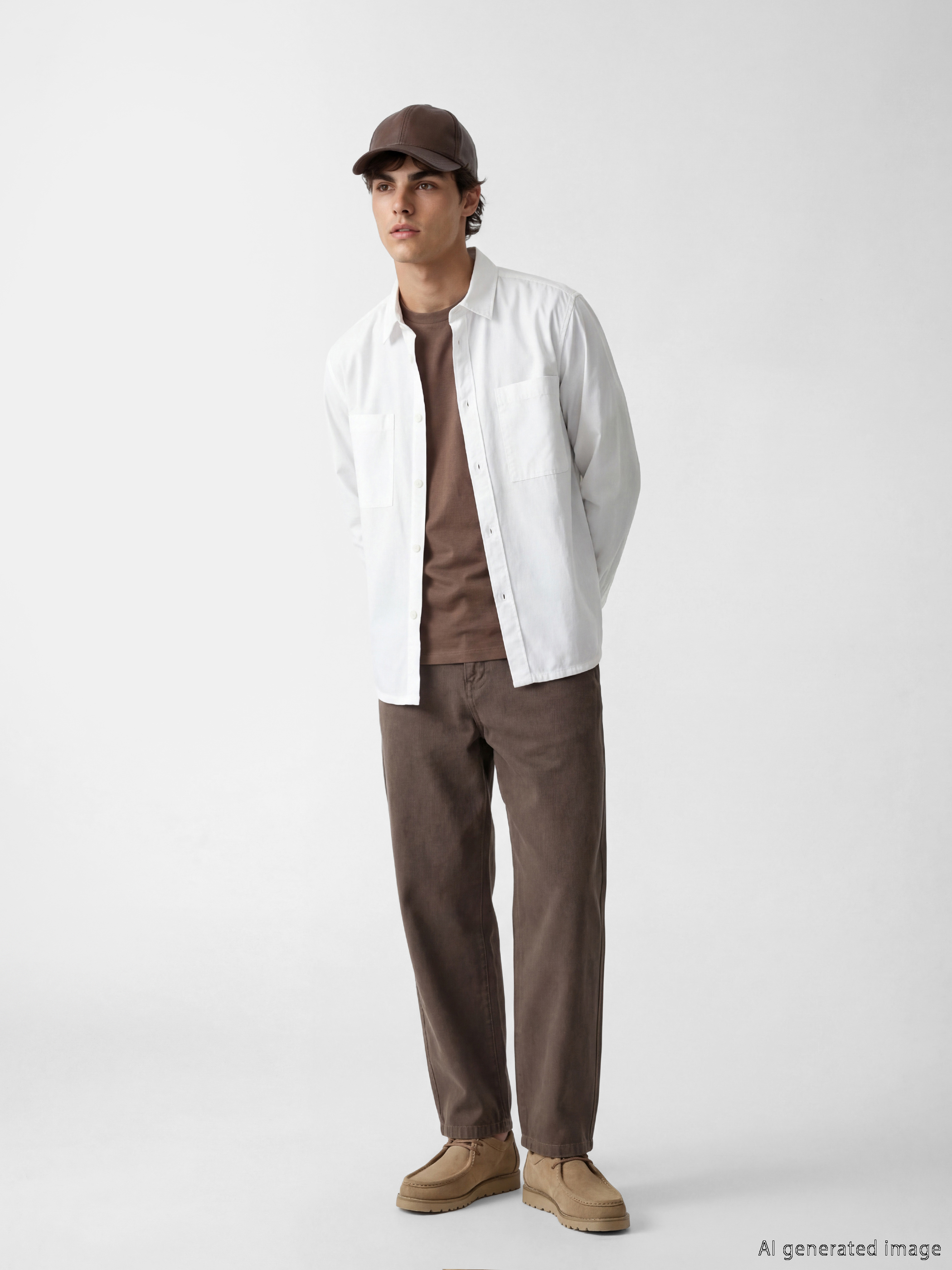 XSIDE Loose Fit Oxford Erkek Basic Gömlek görsel 2