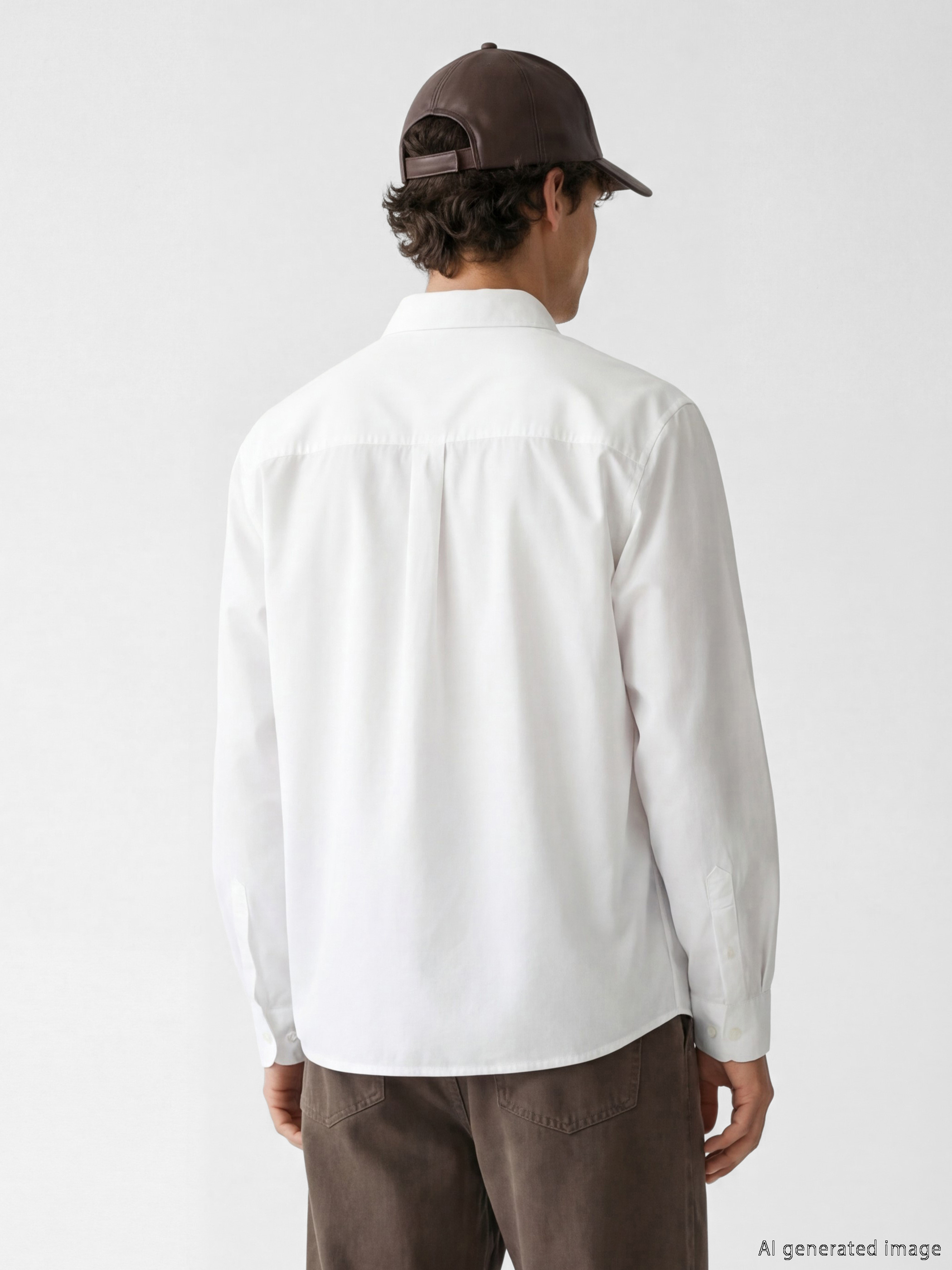XSIDE Loose Fit Oxford Erkek Basic Gömlek görsel 3
