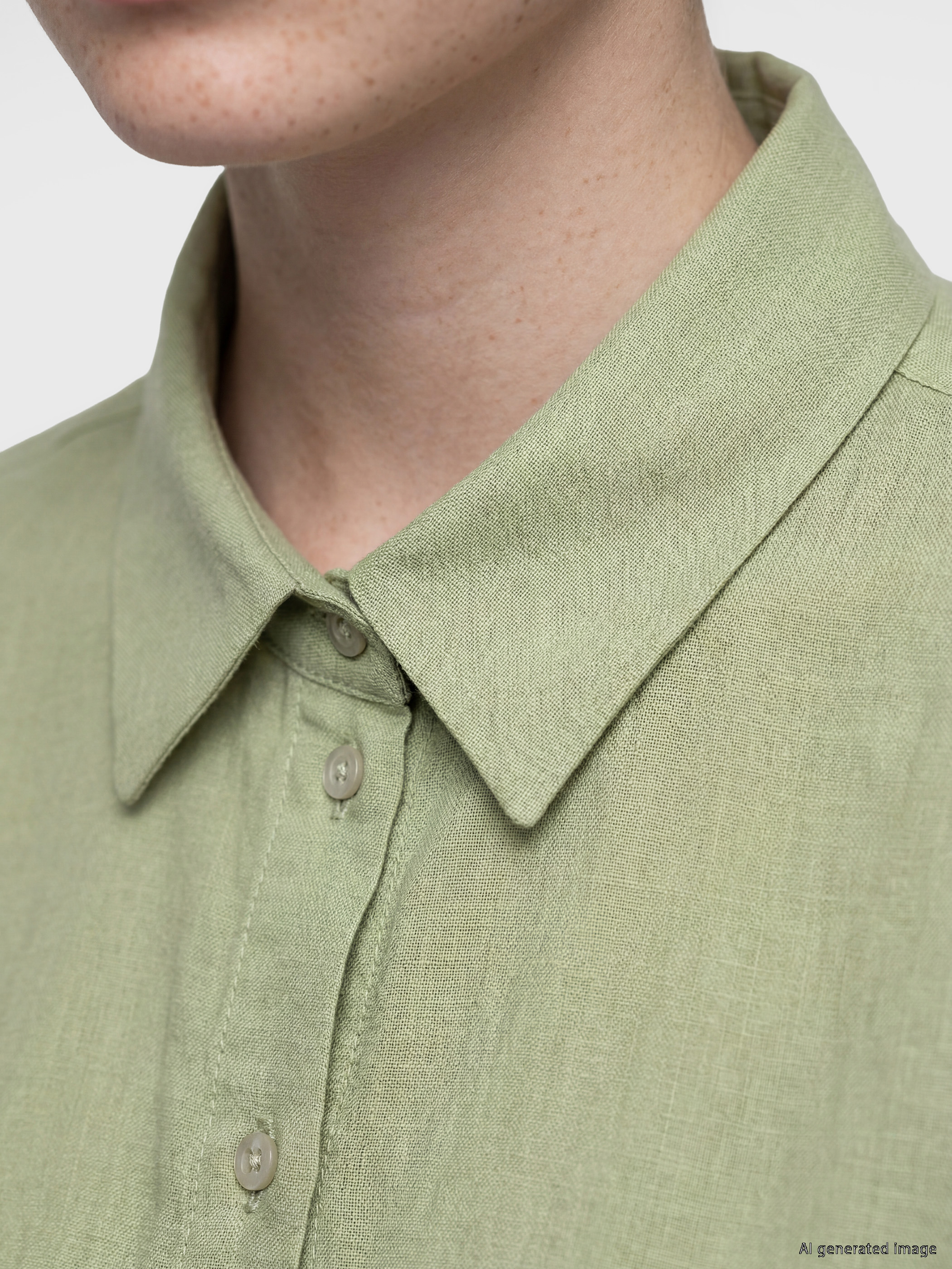 XSIDE Oversize Müslin Kadın Gömlek görsel 3