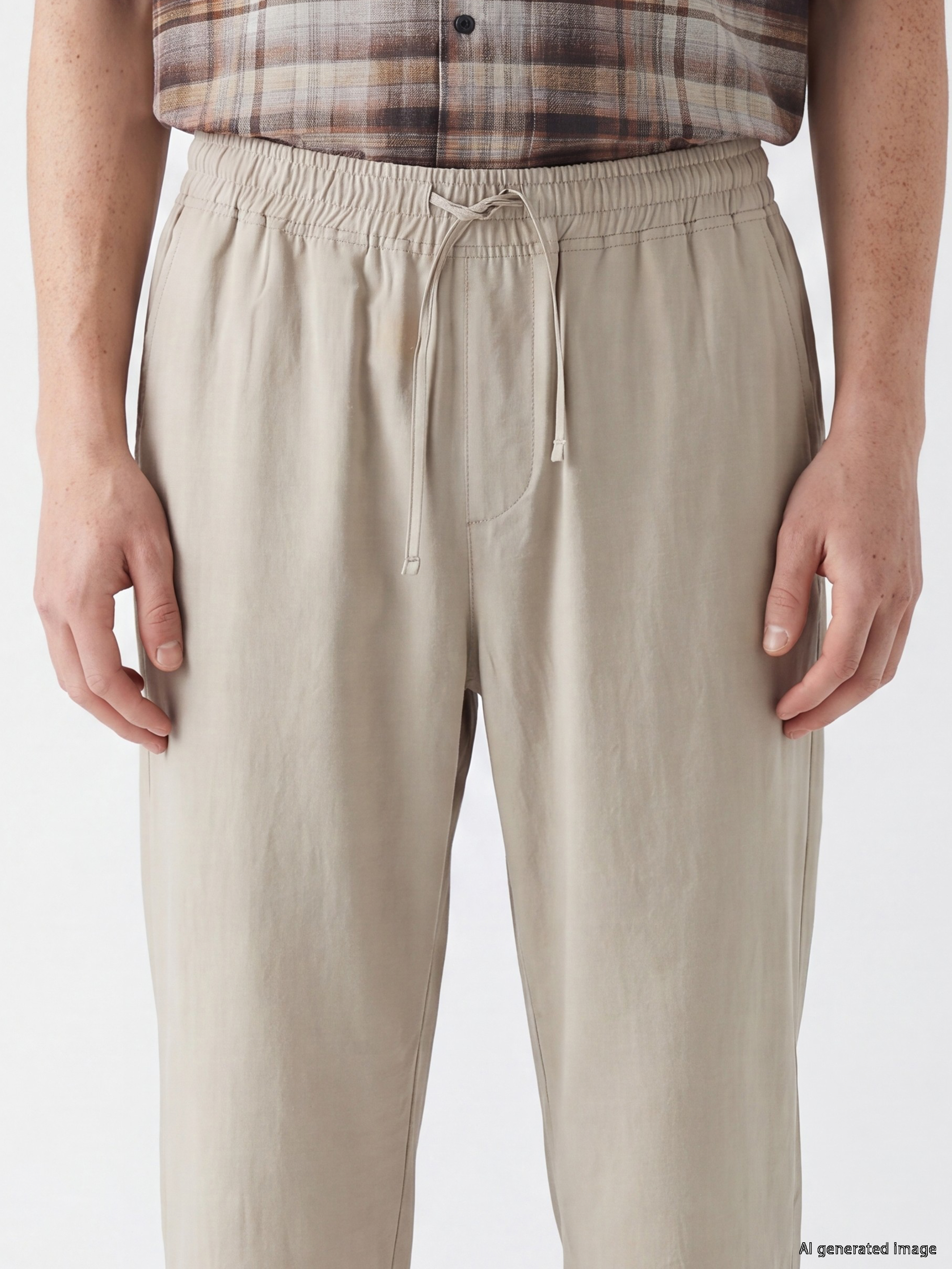XSIDE Relax Fit Keten Görünümlü Erkek Pantolon görsel 3