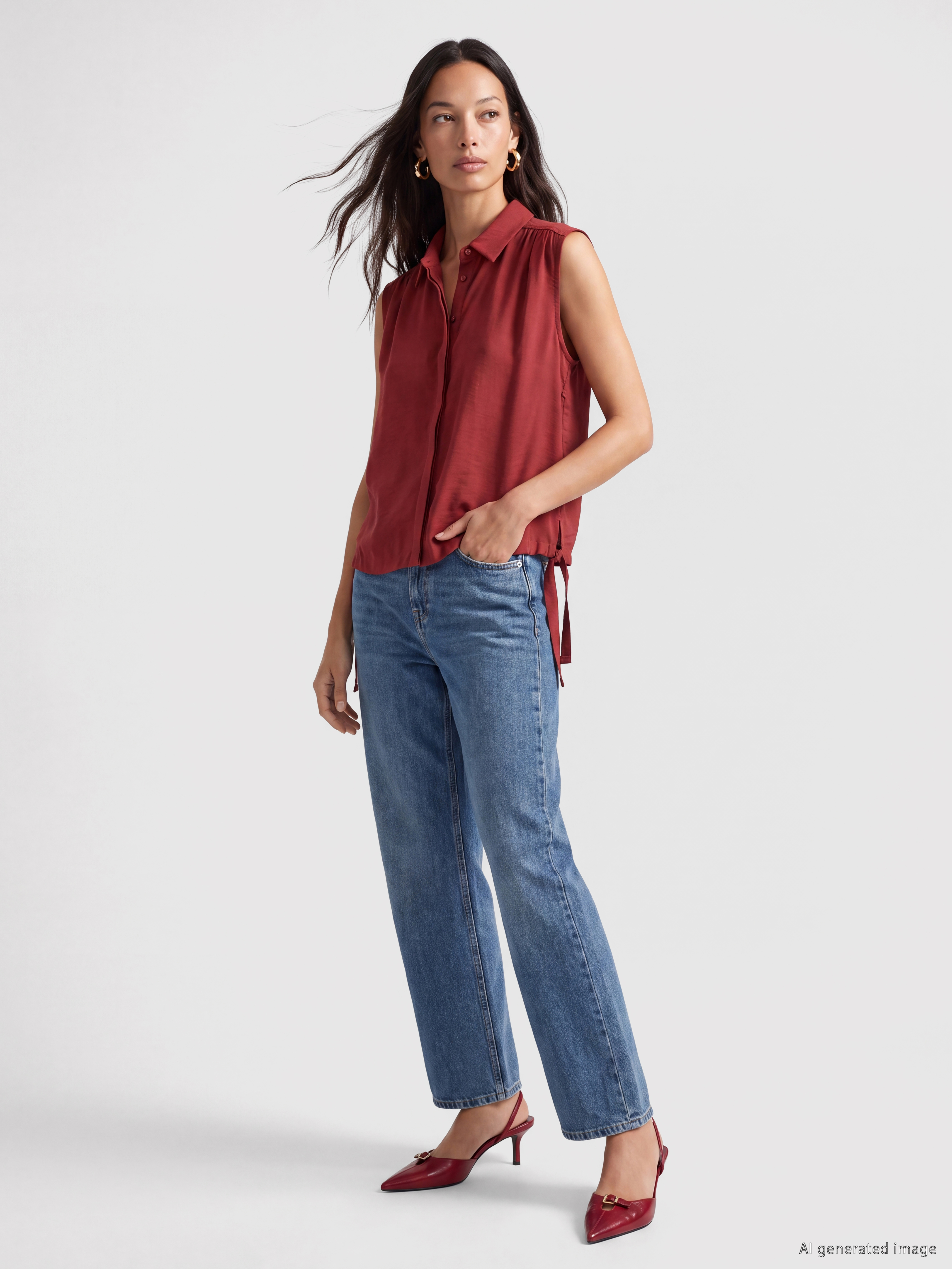 LCW EVERYDAY Oversize Kadın Gömlek görsel 2