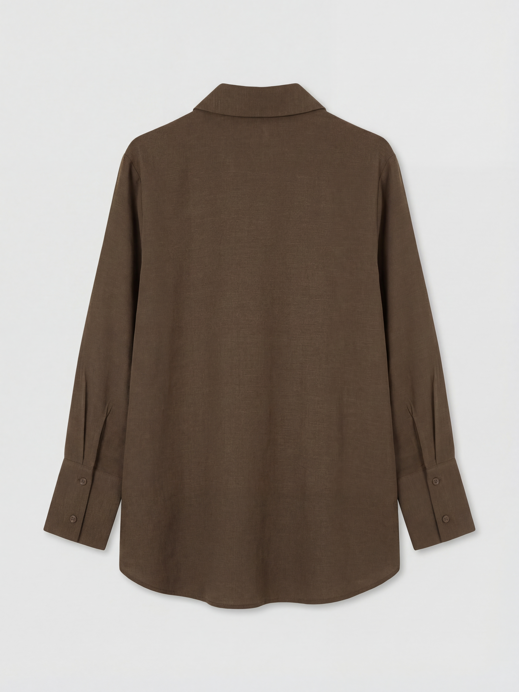 LCW Modest Oversize Keten Karışımlı Kadın Gömlek Tunik görsel 6