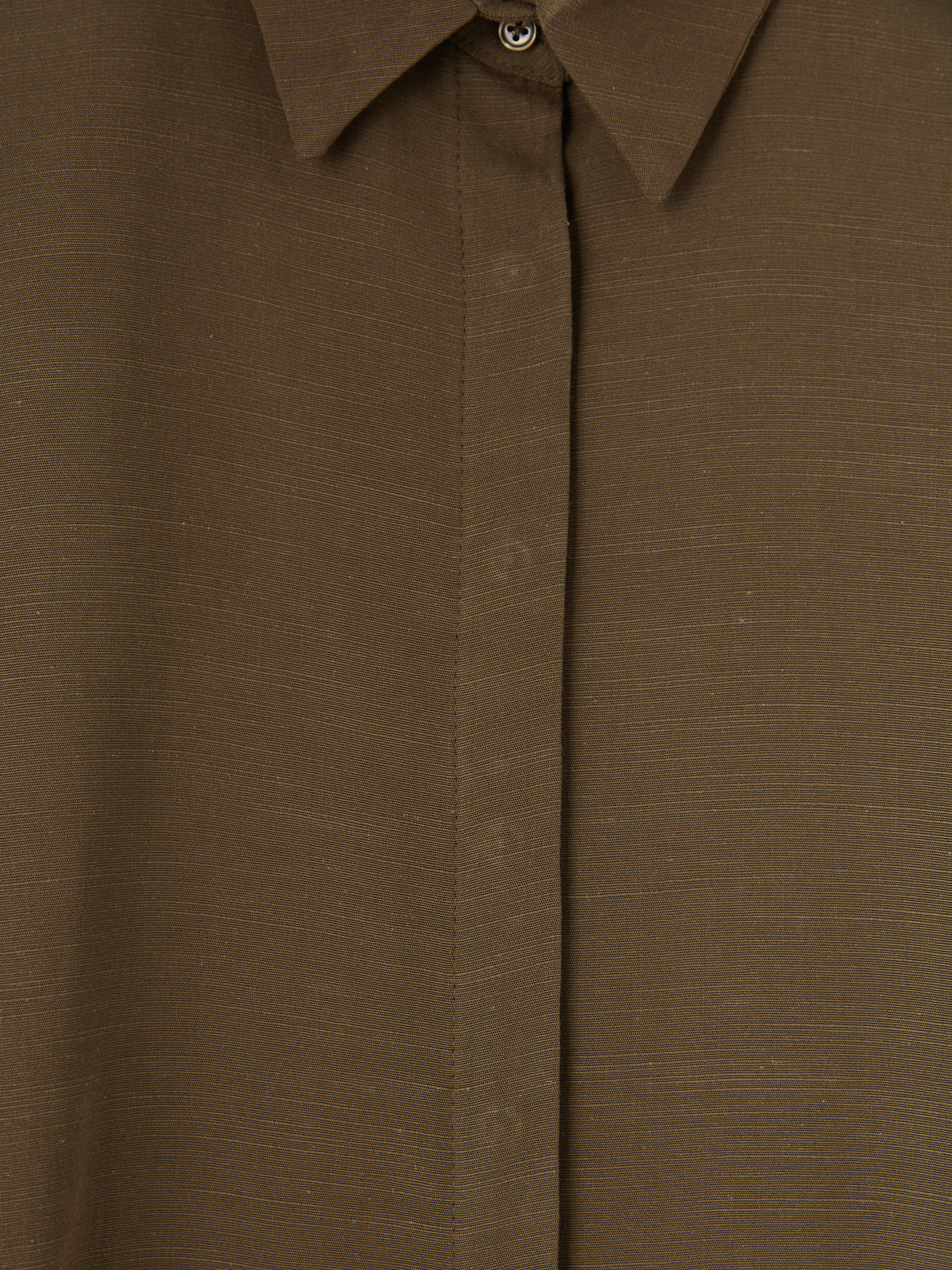 LCW Modest Oversize Keten Karışımlı Kadın Gömlek Tunik görsel 7