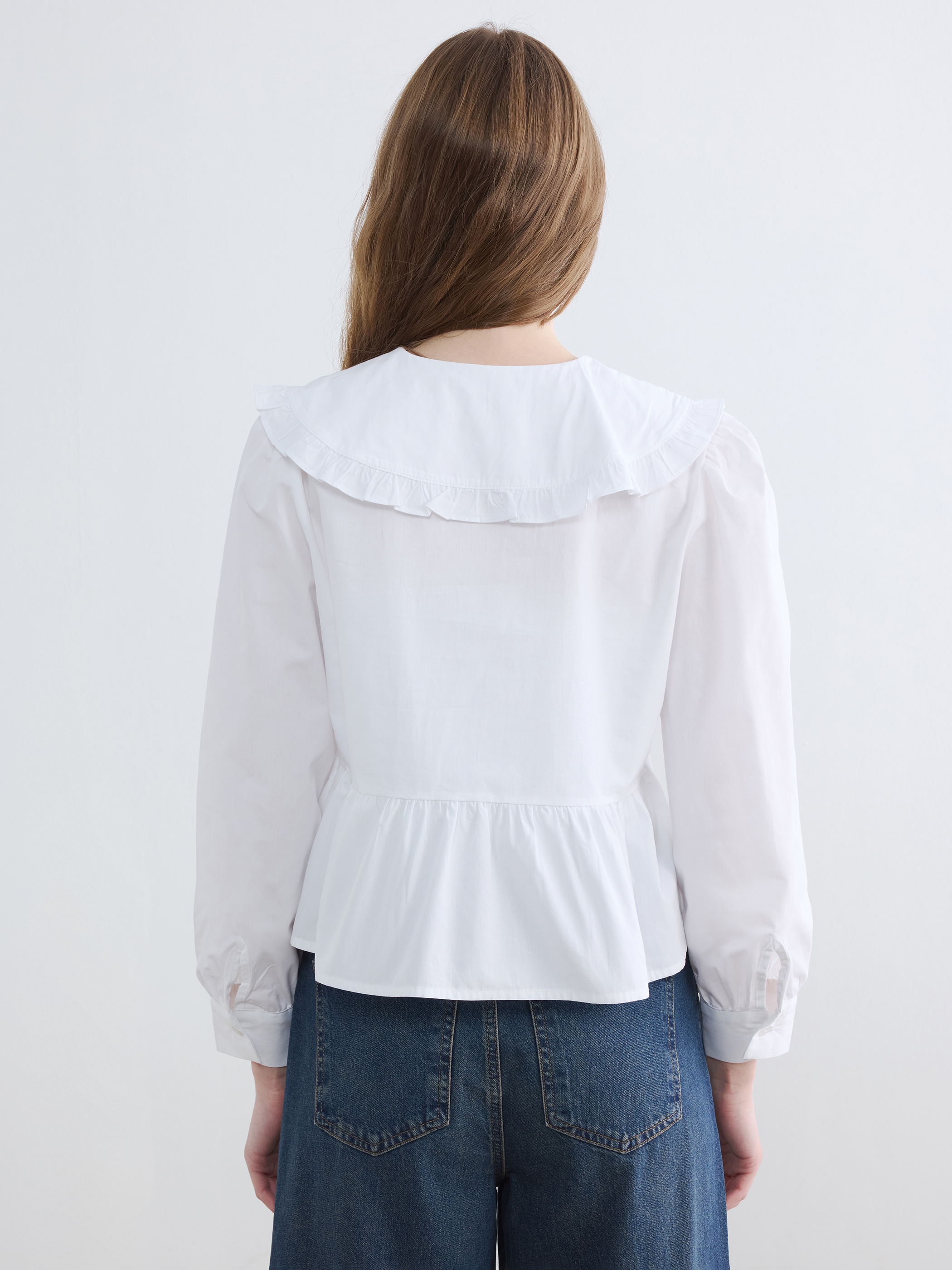 LCW Modest Bebe Yaka Bağlama Detaylı Bluz görsel 4
