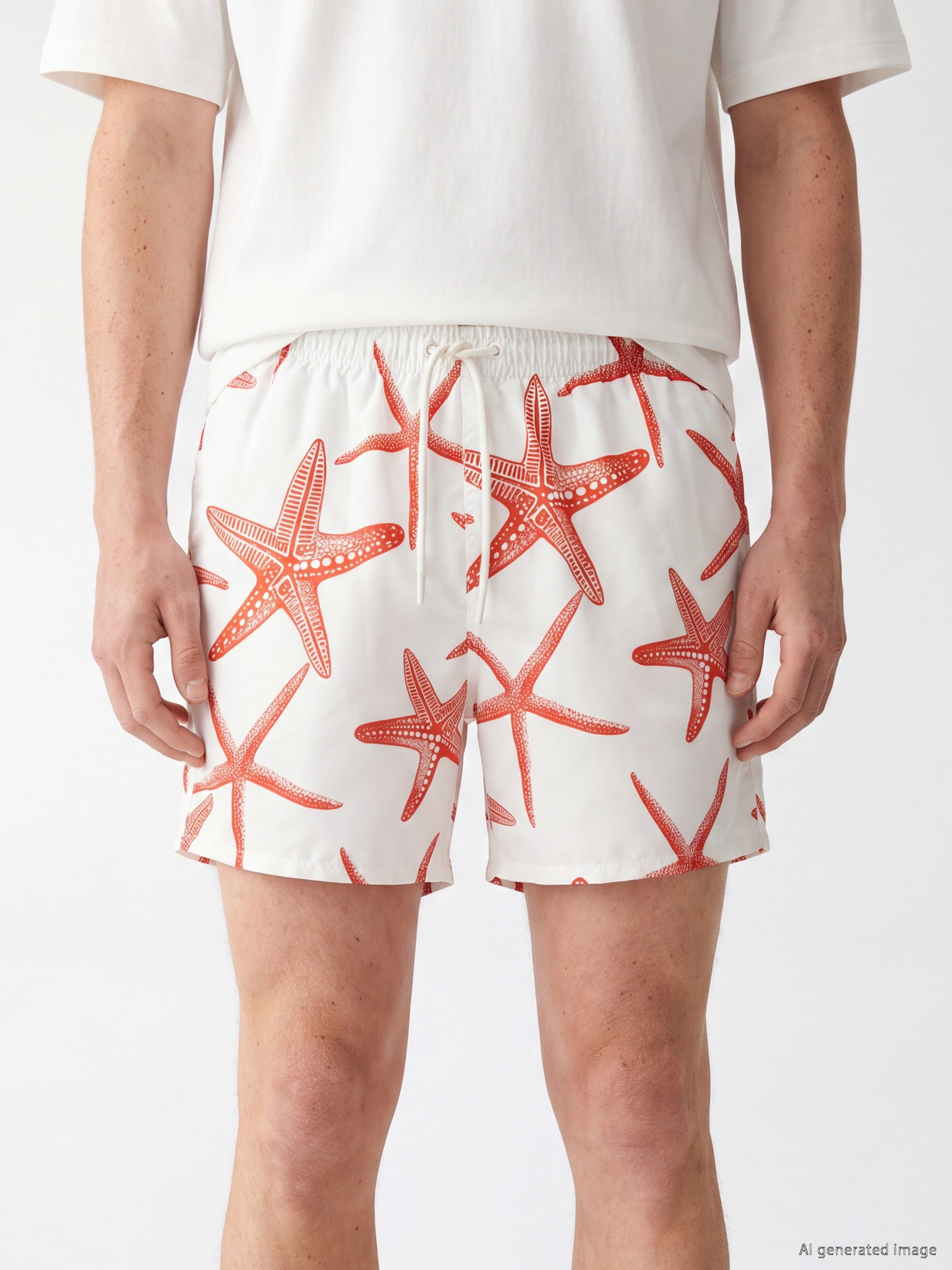 LCW SWIMWEAR Kısa Boy Desenli Erkek Deniz Şortu görsel 3