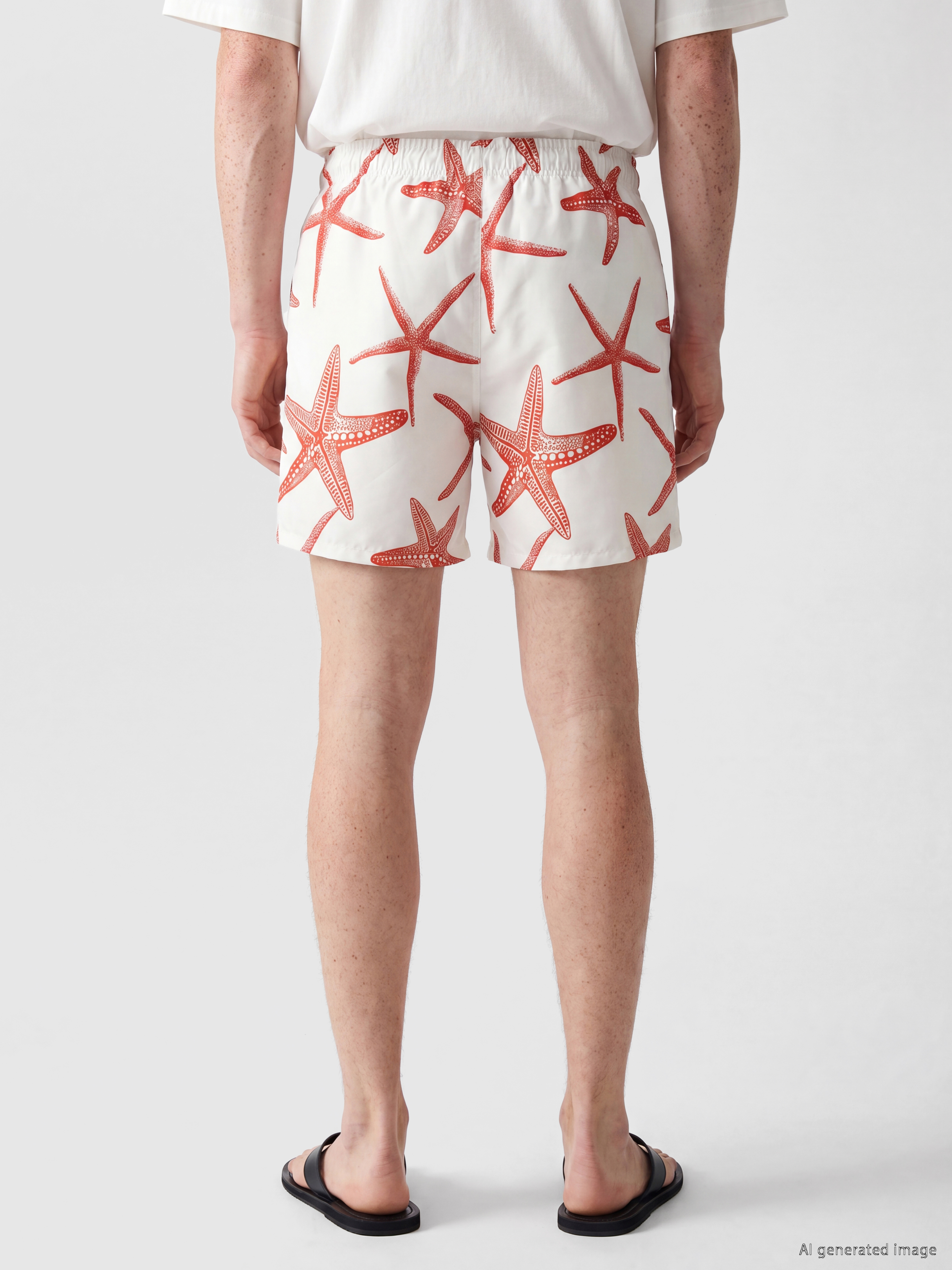 LCW SWIMWEAR Kısa Boy Desenli Erkek Deniz Şortu görsel 4