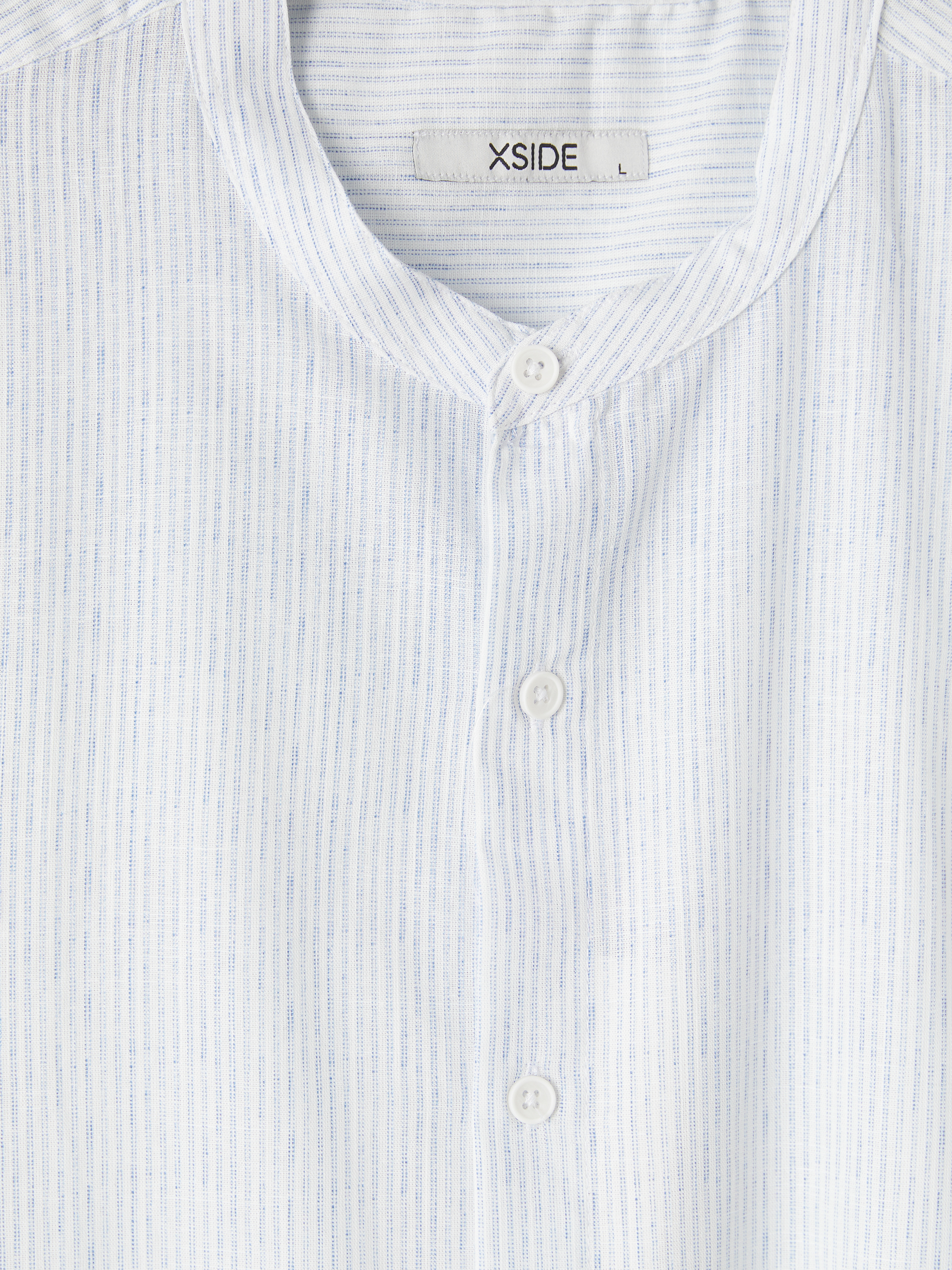 XSIDE Regular Fit Hakim Yaka Çizgili Poplin Erkek Gömlek görsel 7