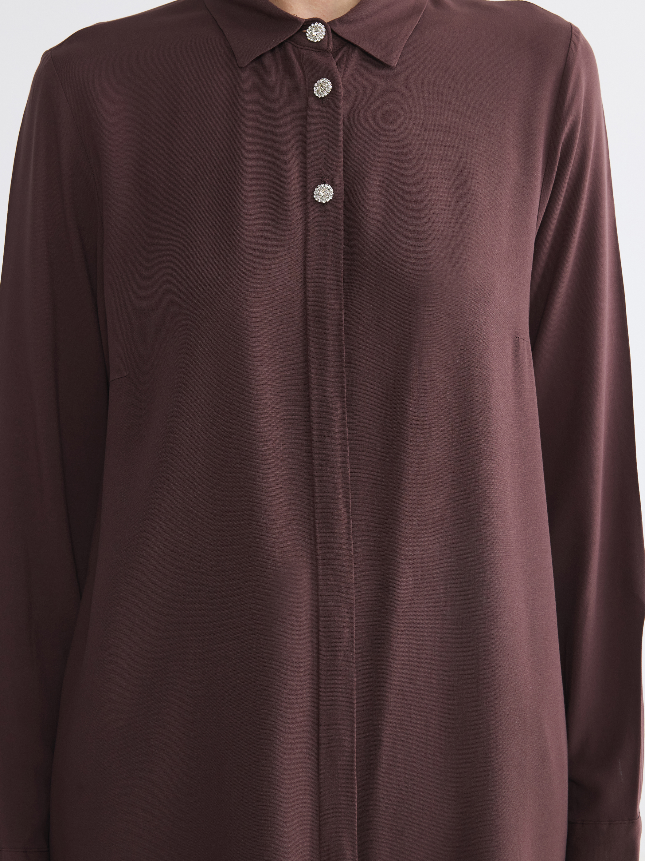 LCW Grace Regular Fit Kadın Gömlek Tunik görsel 5