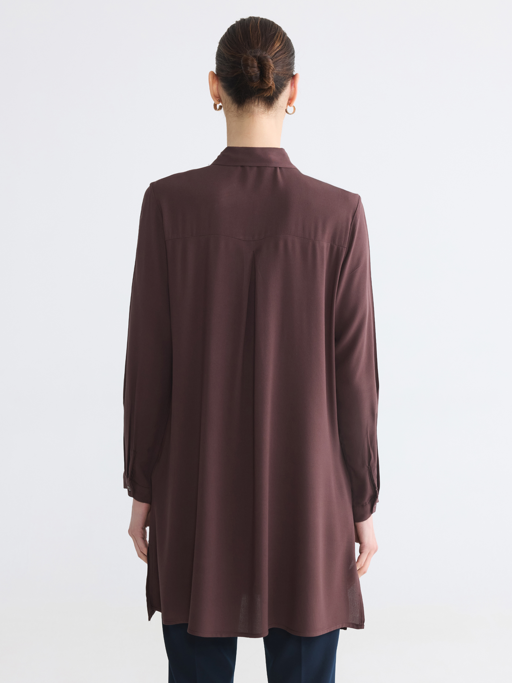 LCW Grace Regular Fit Kadın Gömlek Tunik görsel 6