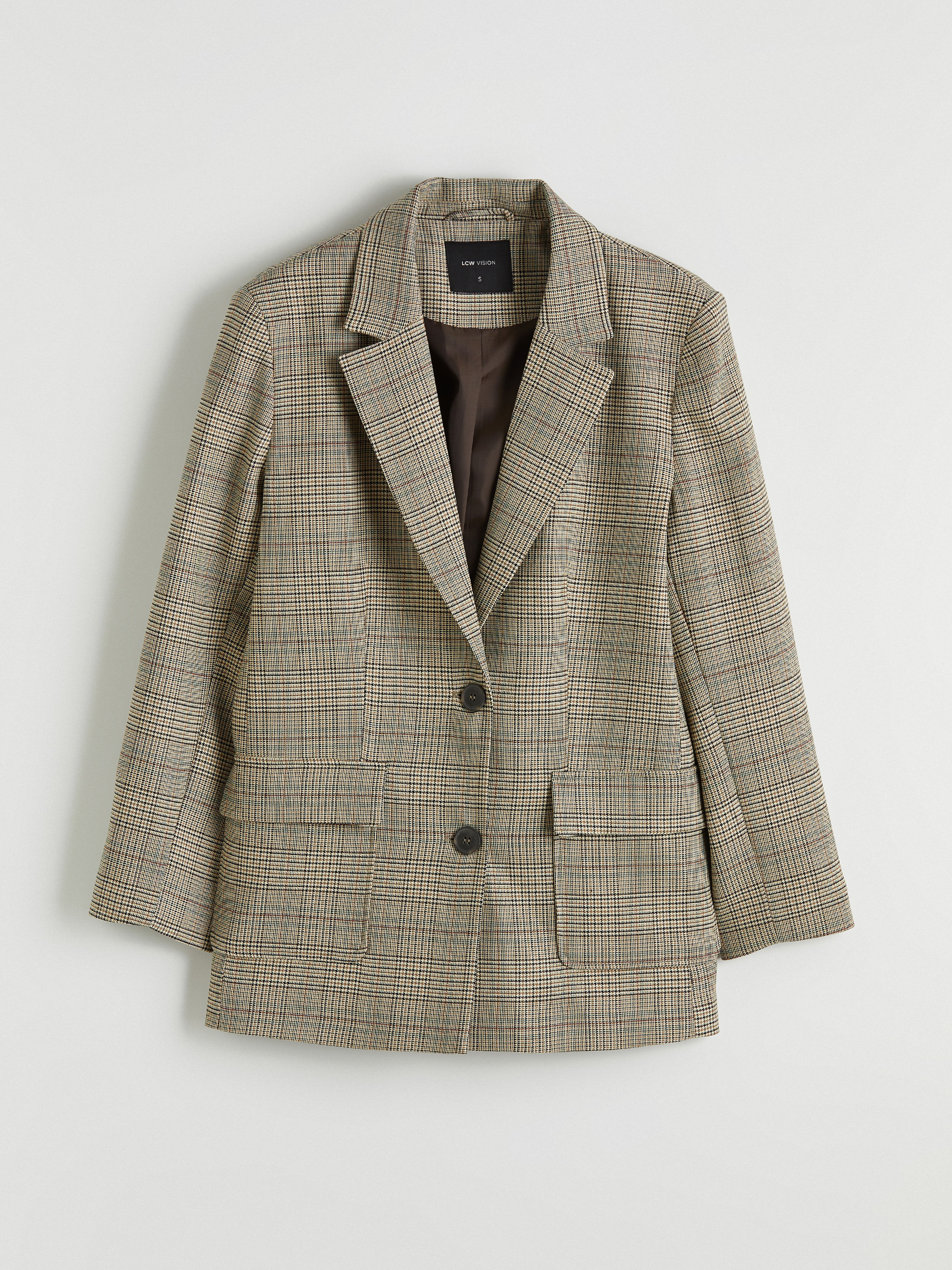 LCW Vision Ekose Kadın Blazer Ceket görsel 5