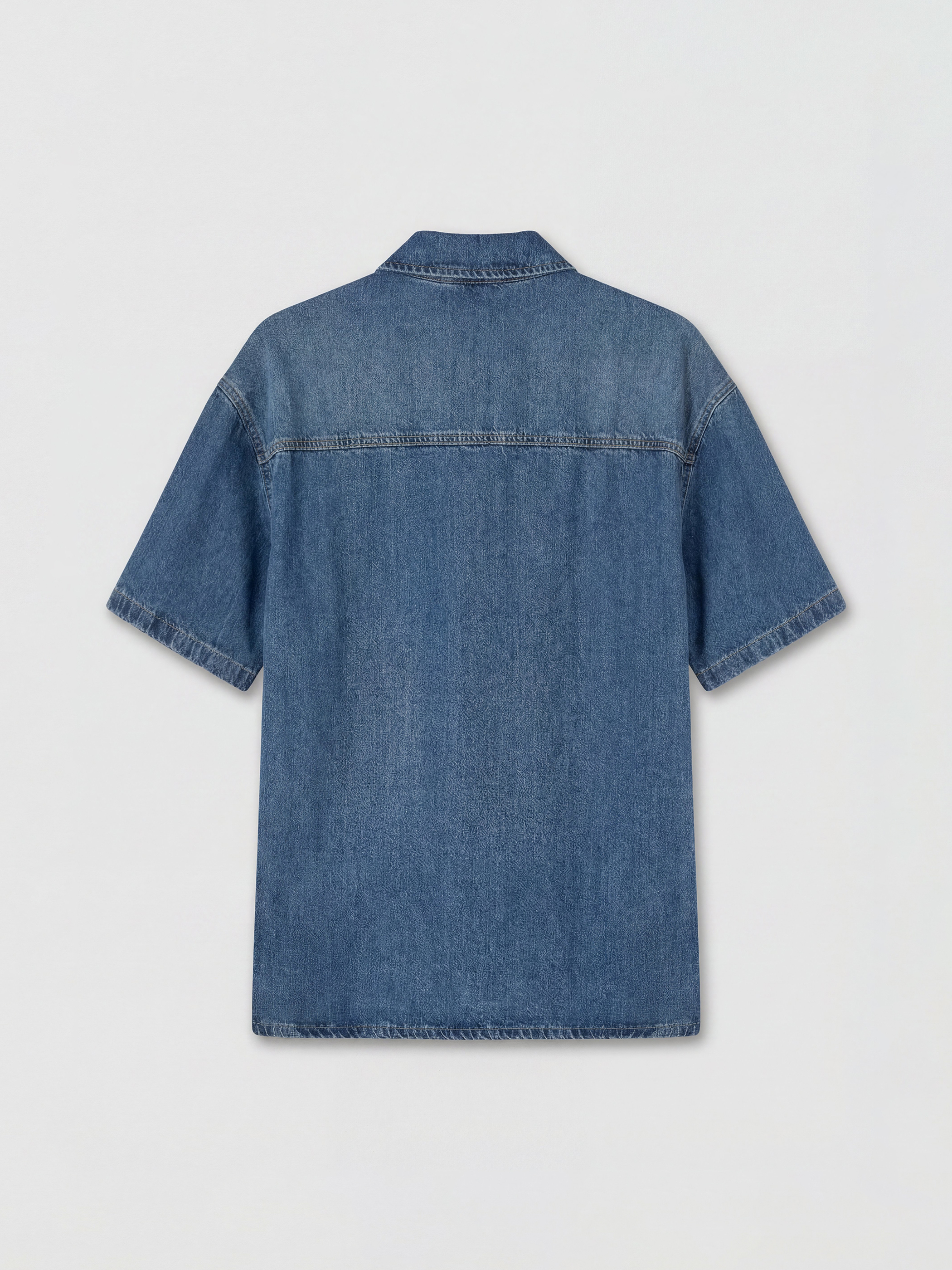 LCW Vision Oversize Kadın Jean Gömlek görsel 7