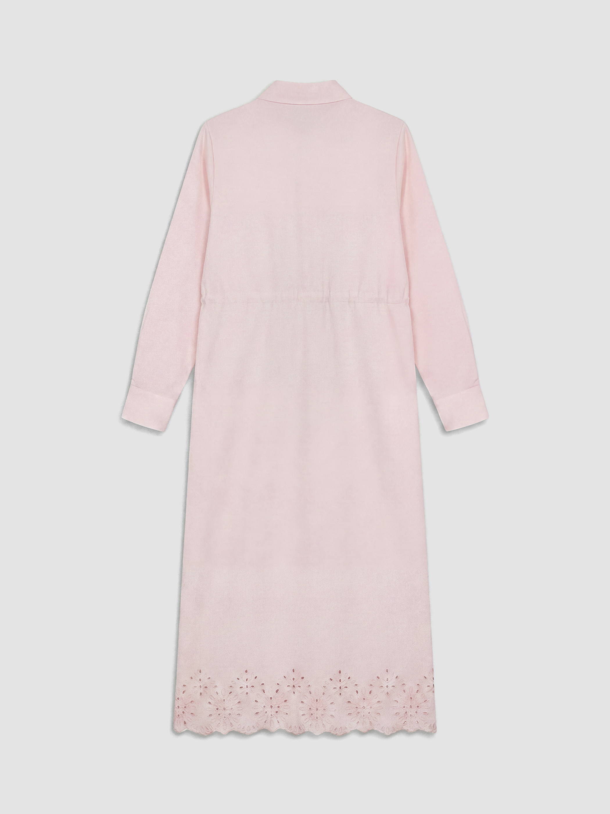 LCW Modest Gömlek Yaka Beli Bağcıklı Elbise görsel 7