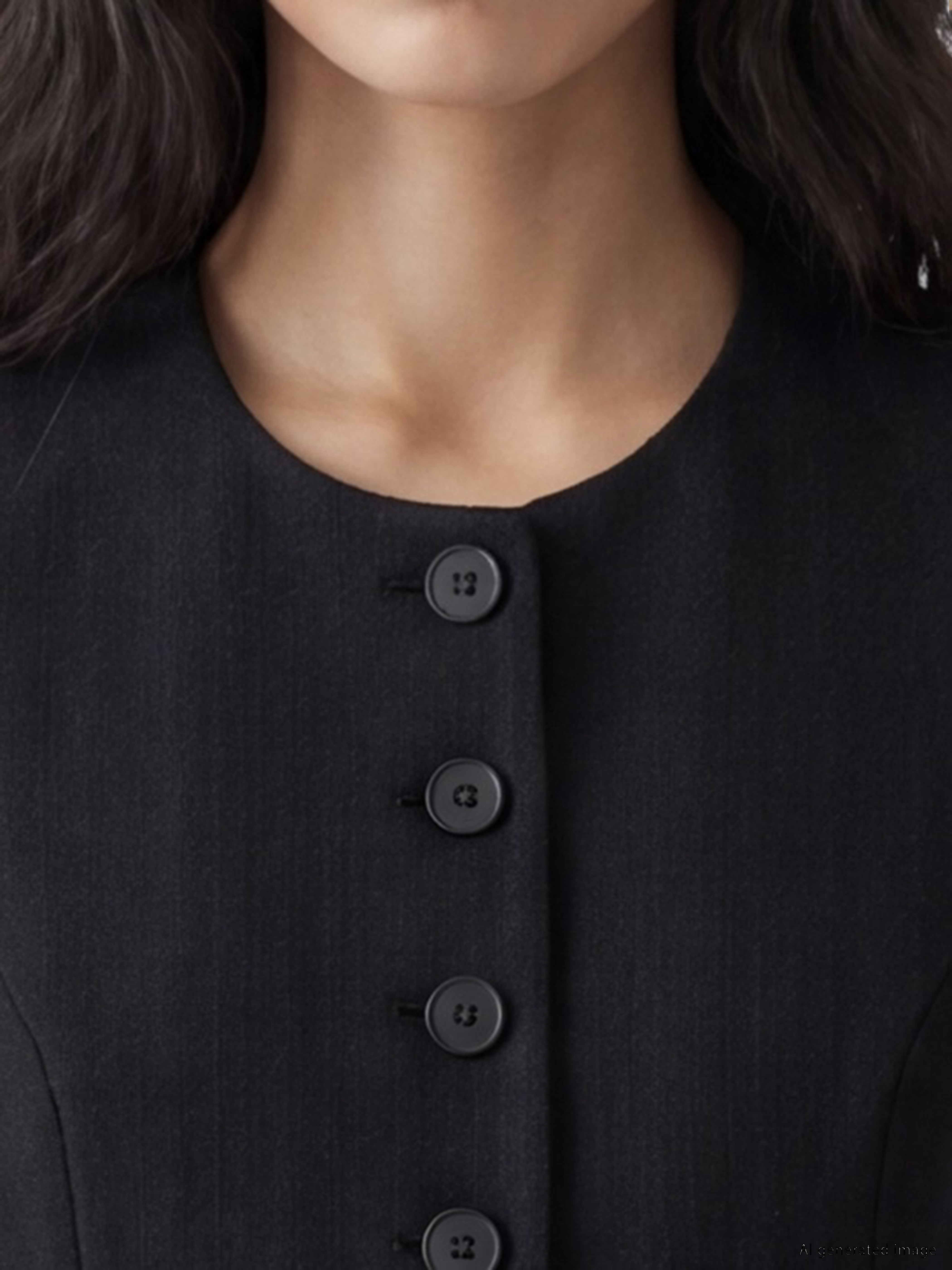 LCW Vision Poplin Kadın Klasik Yelek görsel 3