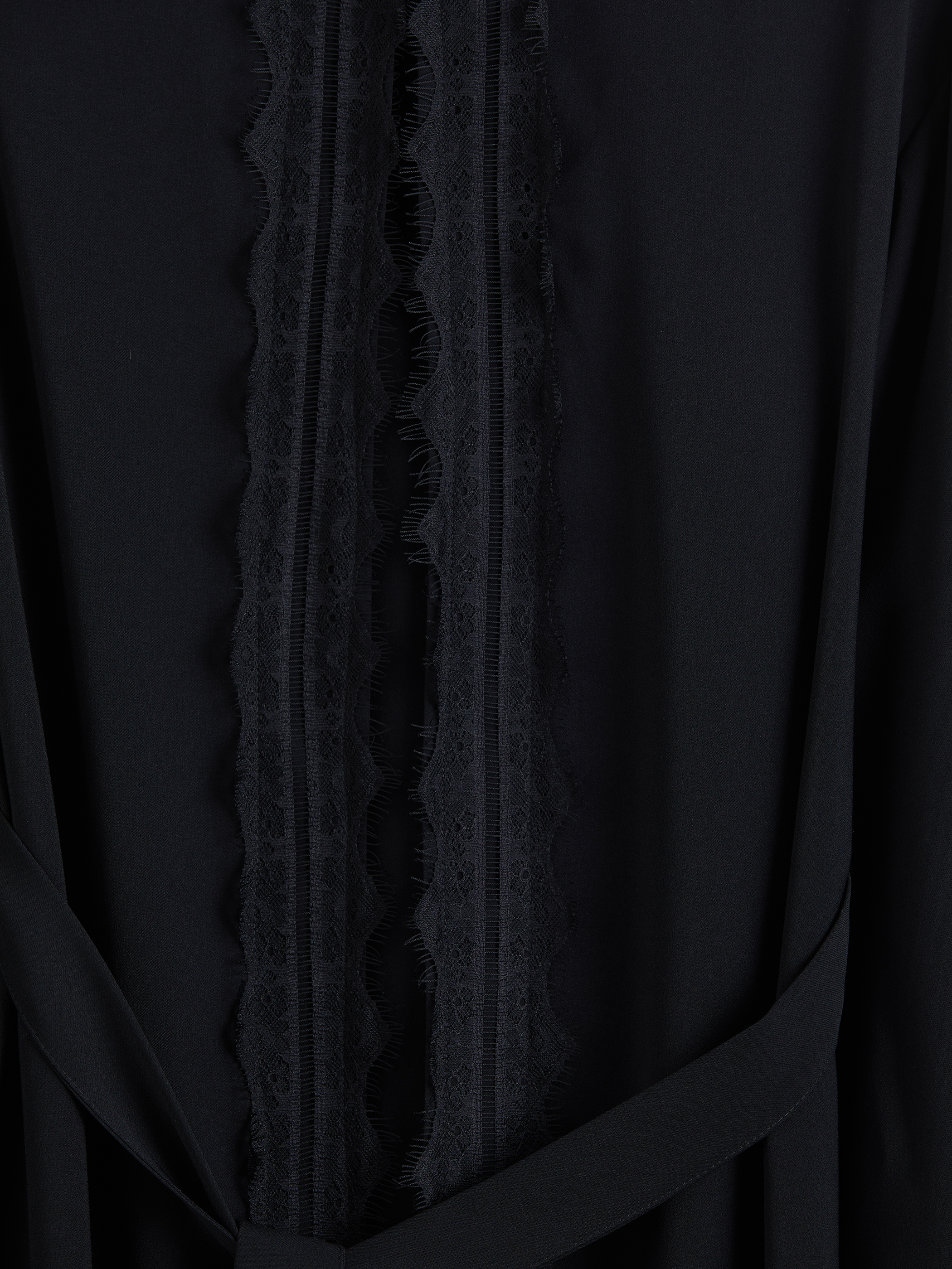 LCW Modest Bisiklet Yaka Krep Kadın Ferace görsel 7