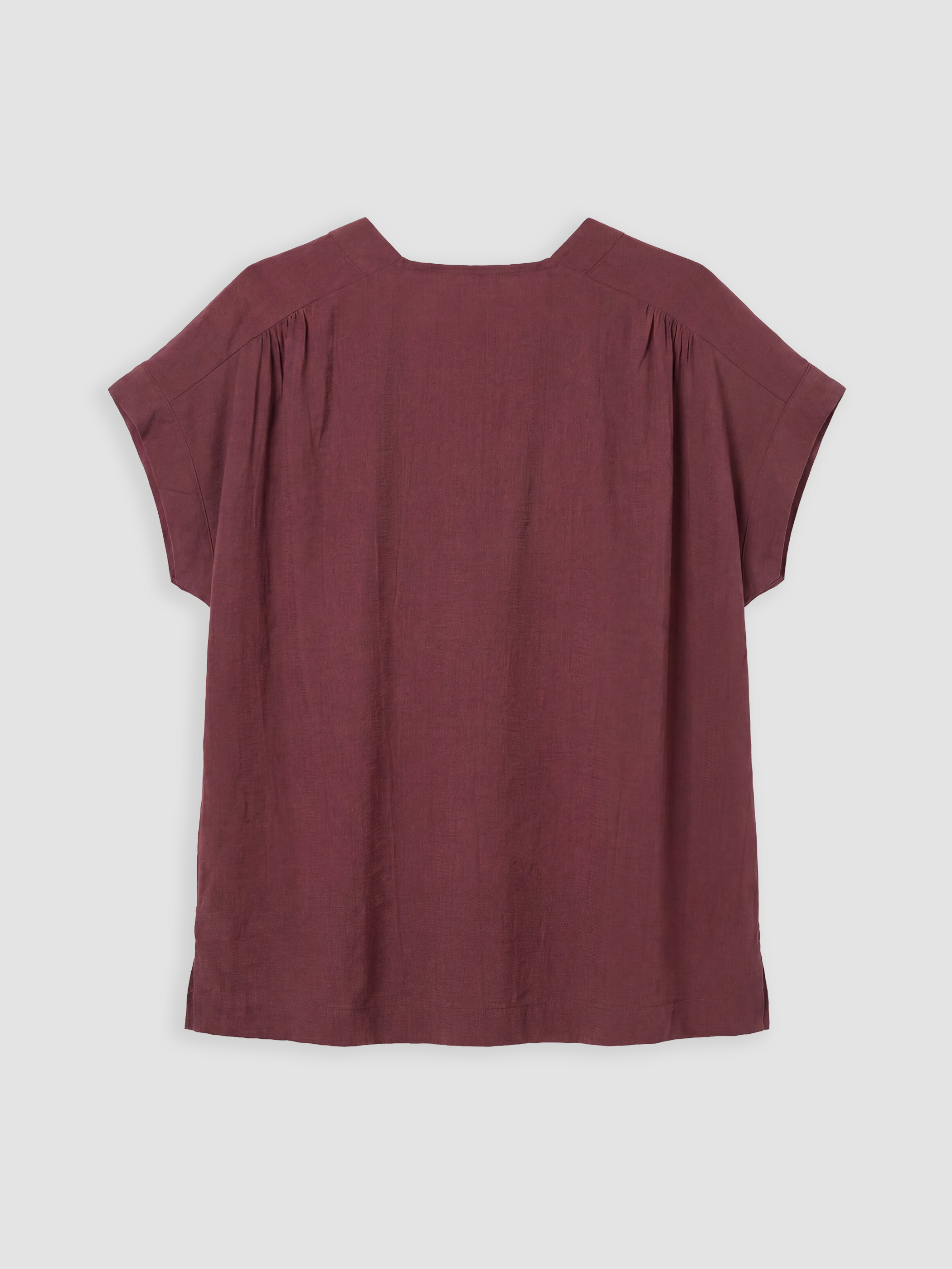 LCW Comfort V Yaka Büzgülü Bluz görsel 6