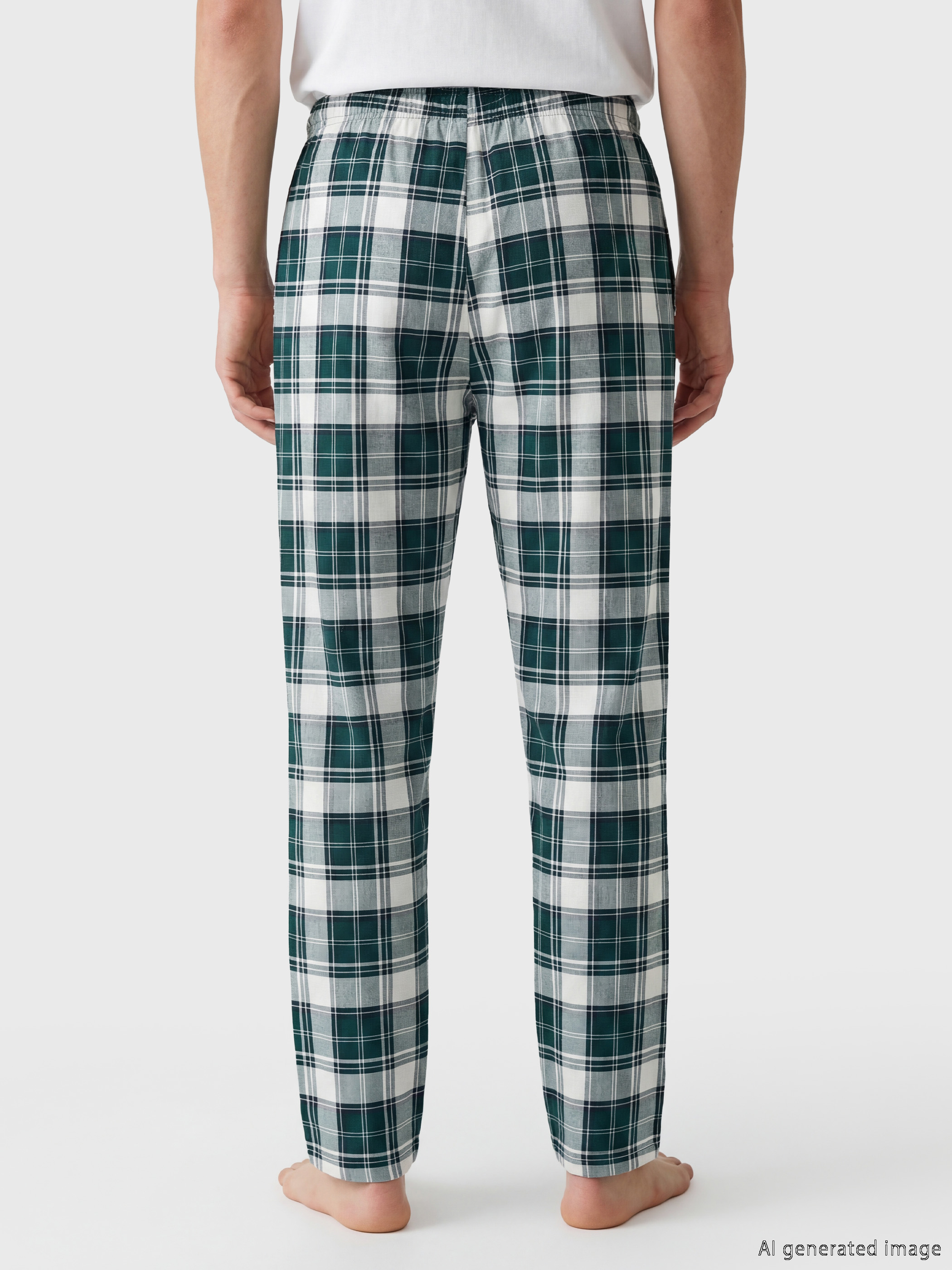 LC WAIKIKI Standart Kalıp Ekose Erkek Pijama Altı görsel 4