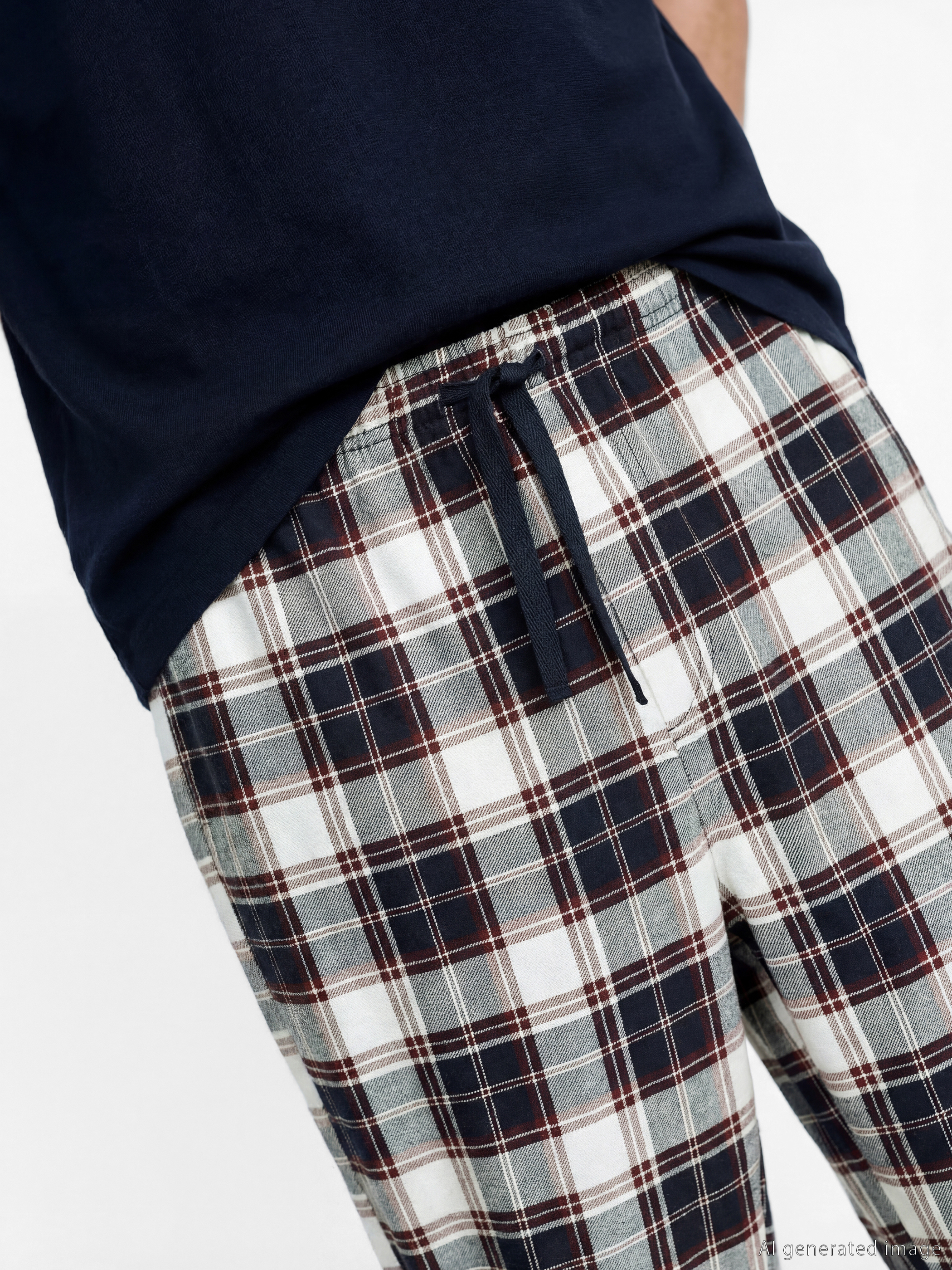 LC WAIKIKI Standart Kalıp Ekose Erkek Pijama Altı görsel 4