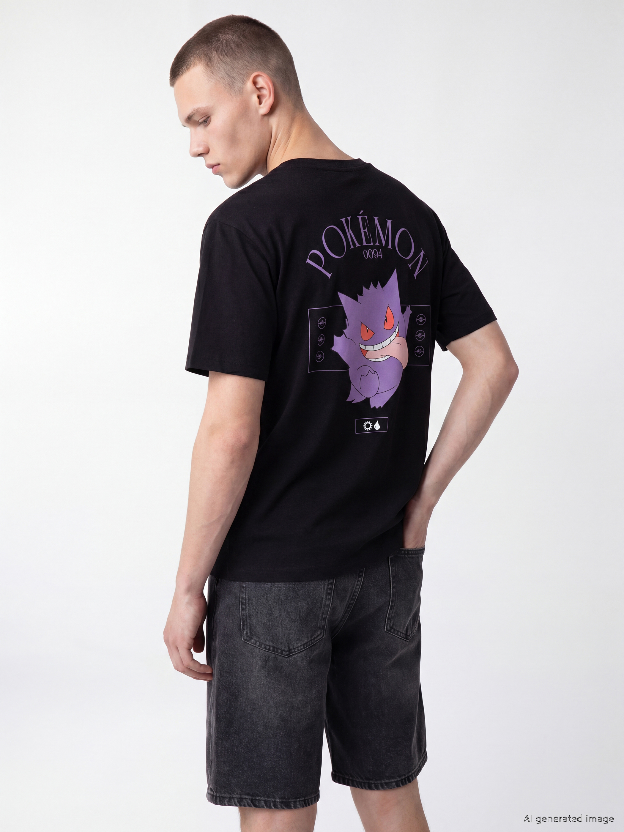 XSIDE Relax Fit Pokémon Baskılı Erkek Tişört