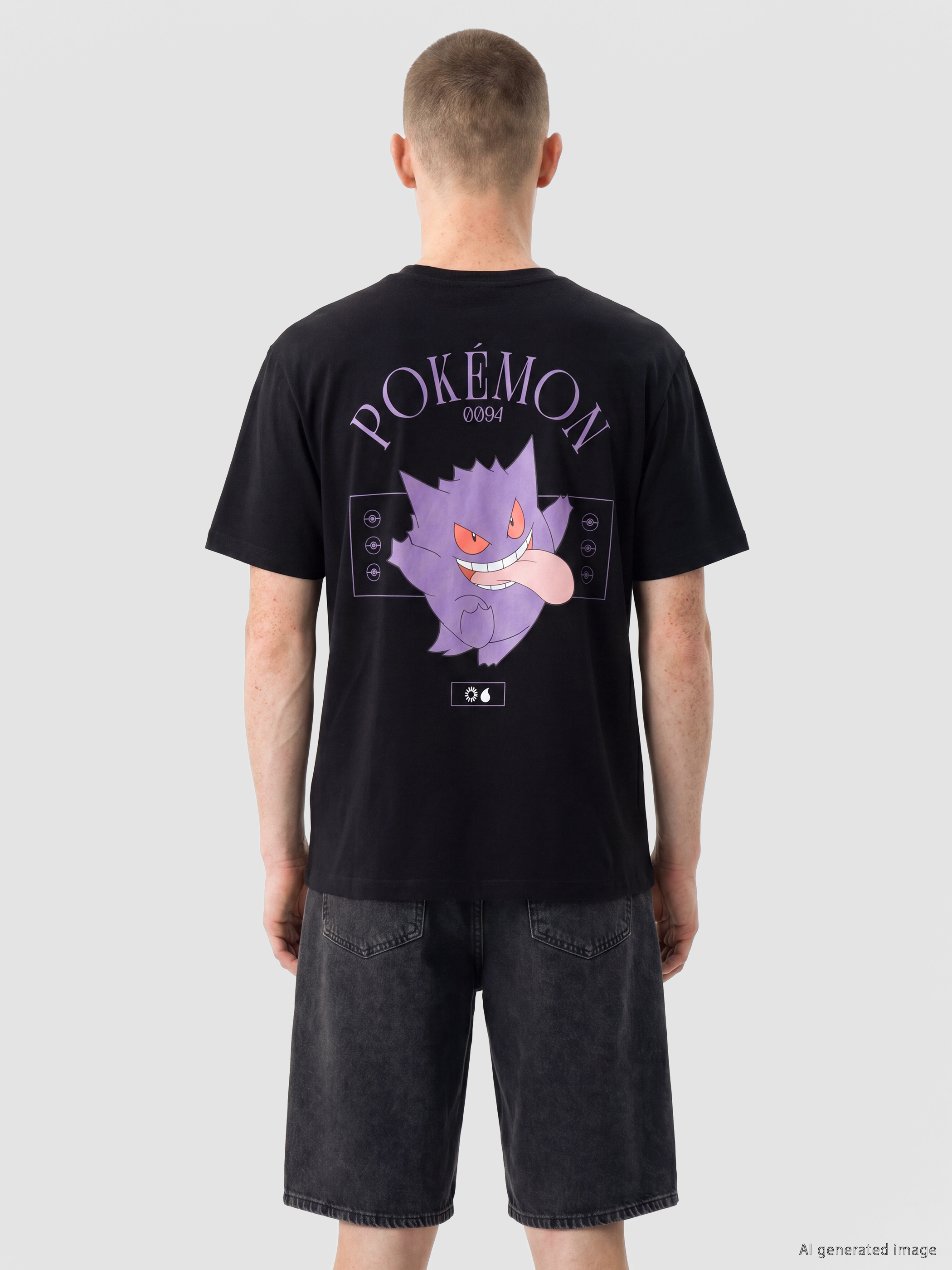 XSIDE Relax Fit Pokémon Baskılı Erkek Tişört görsel 2
