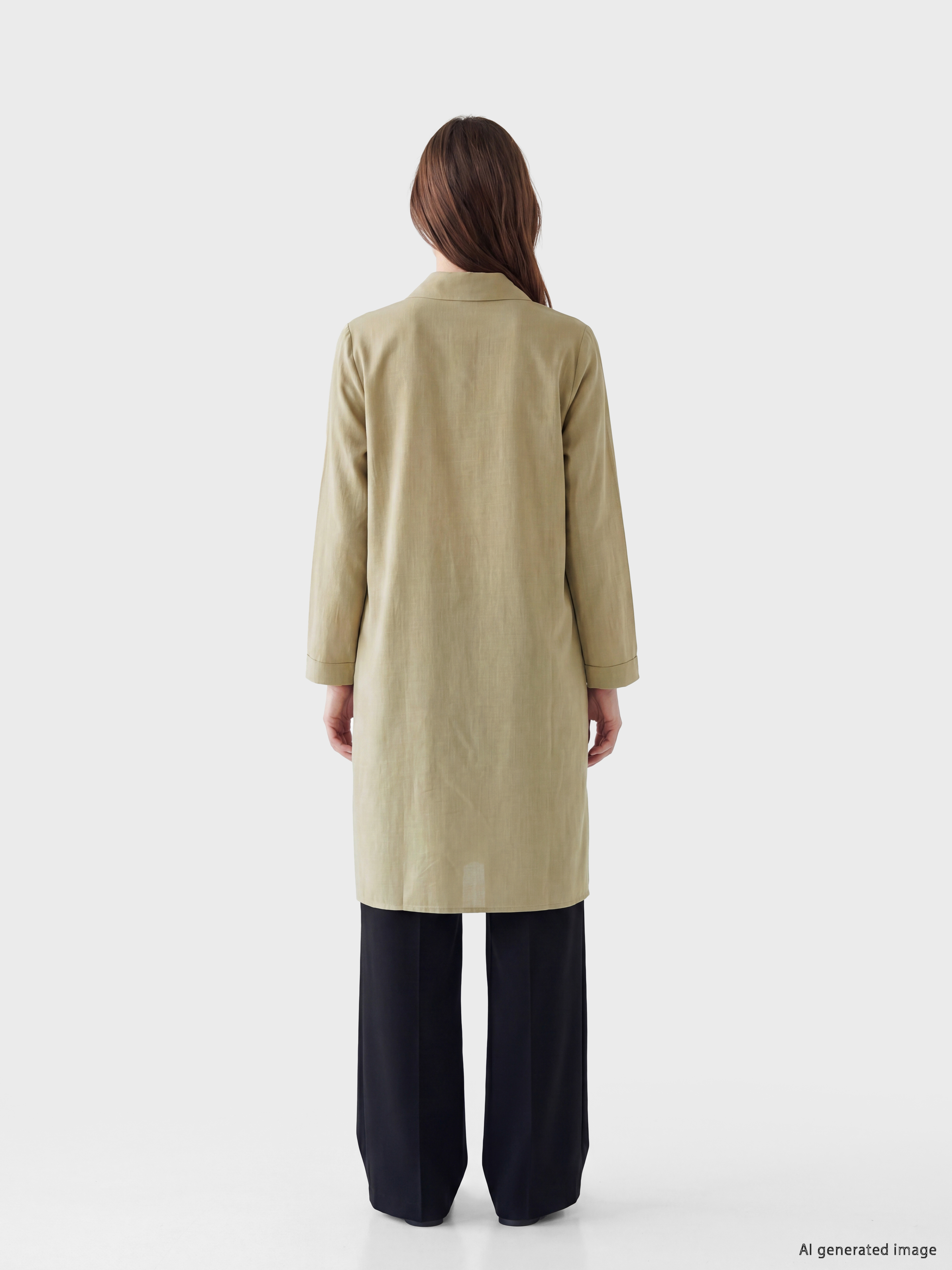 LCW Modest Kadın Gömlek Tunik görsel 4
