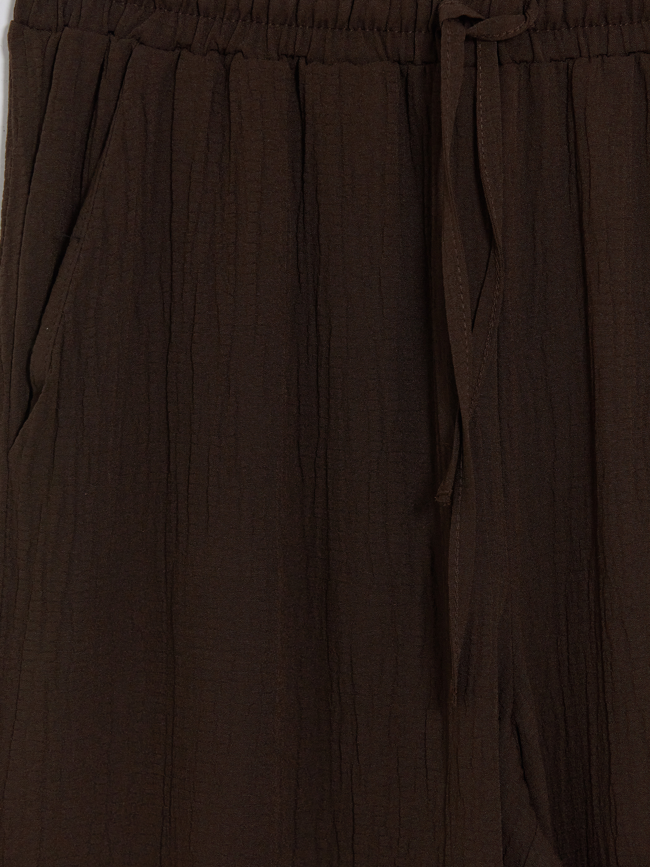 LCW Comfort Beli Lastikli Geniş Paça Kadın Pantolon görsel 7